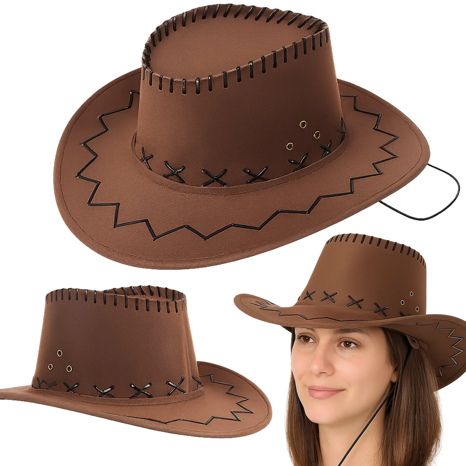 KAPELUSZ KOWBOJSKI COUNTRY WESTERN KARNAWAŁ MĘSKI DAMSKI UNISEX NA LATO