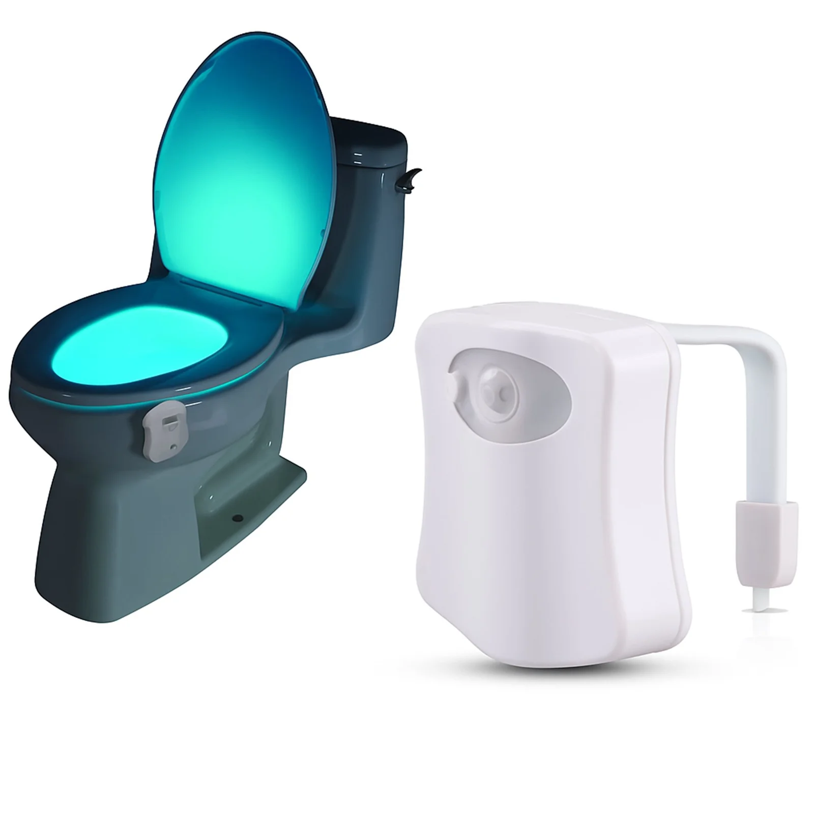 LAMPKA NOCNA LED DO TOALETY WC PODŚWIETLENIE MUSZLI CZUJNIK RUCHU ZMIERZCHU