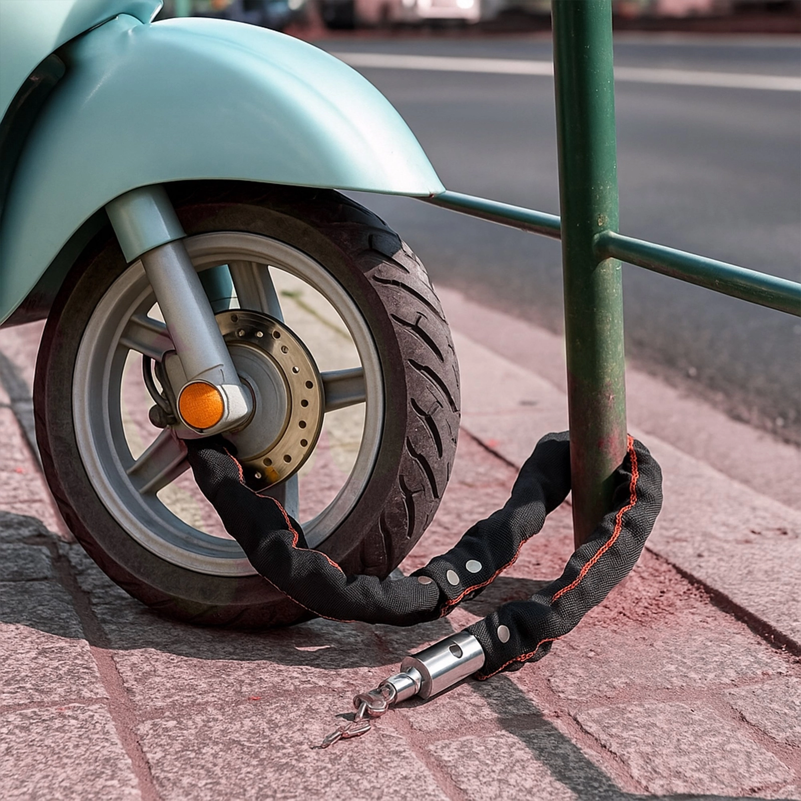 BLOKADA ROWEROWA NA ROWER MOTOR ZAPIĘCIE ROWEROWE LINKA ZABEZPIECZENIE