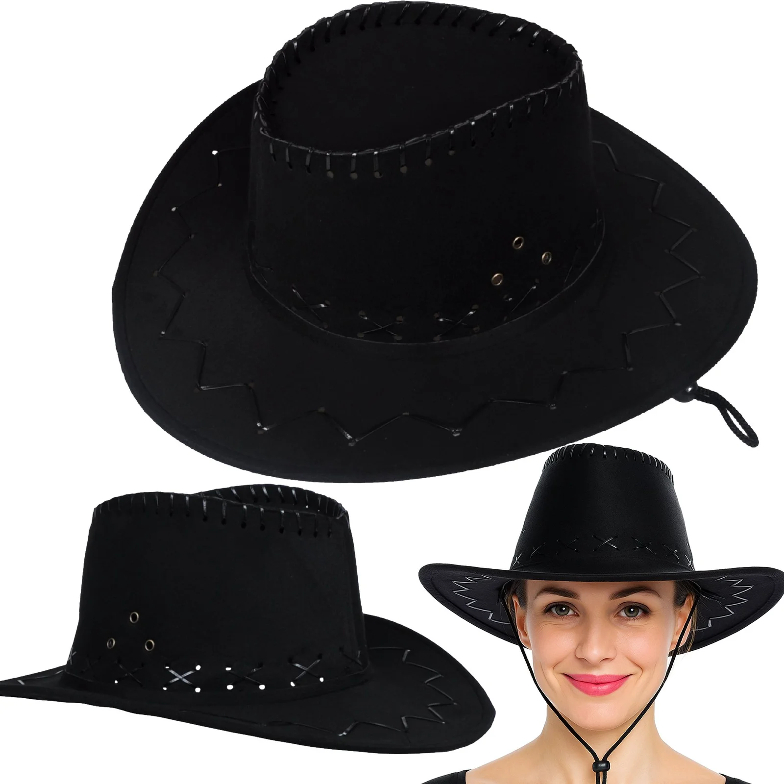 KAPELUSZ KOWBOJSKI COUNTRY WESTERN KARNAWAŁ MĘSKI DAMSKI UNISEX NA LATO
