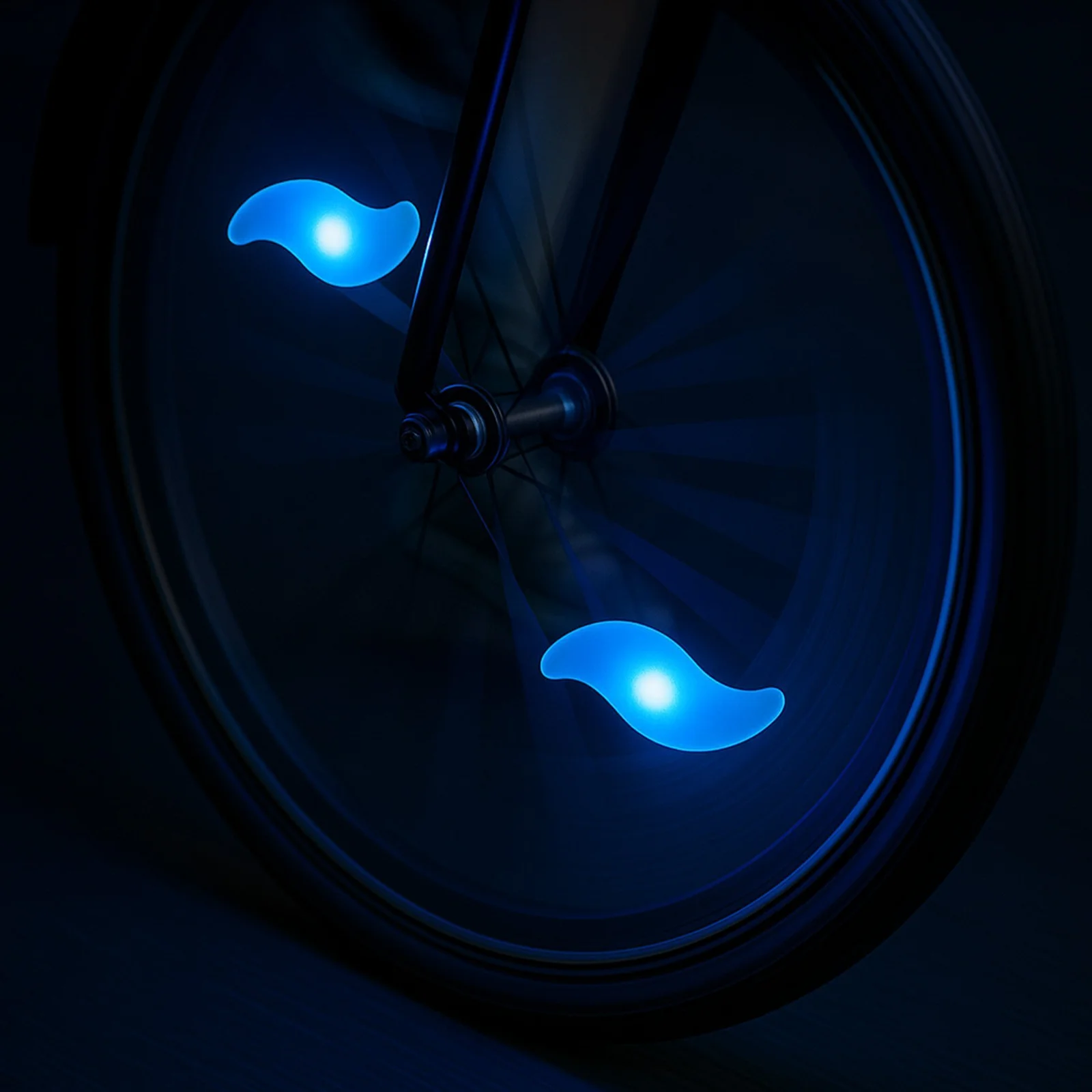 LAMPKA ROWEROWA LED NA SZPRYCHY ROWERU KOŁO KOŁA NAKŁADKA ŚWIĘCĄCA ROWER