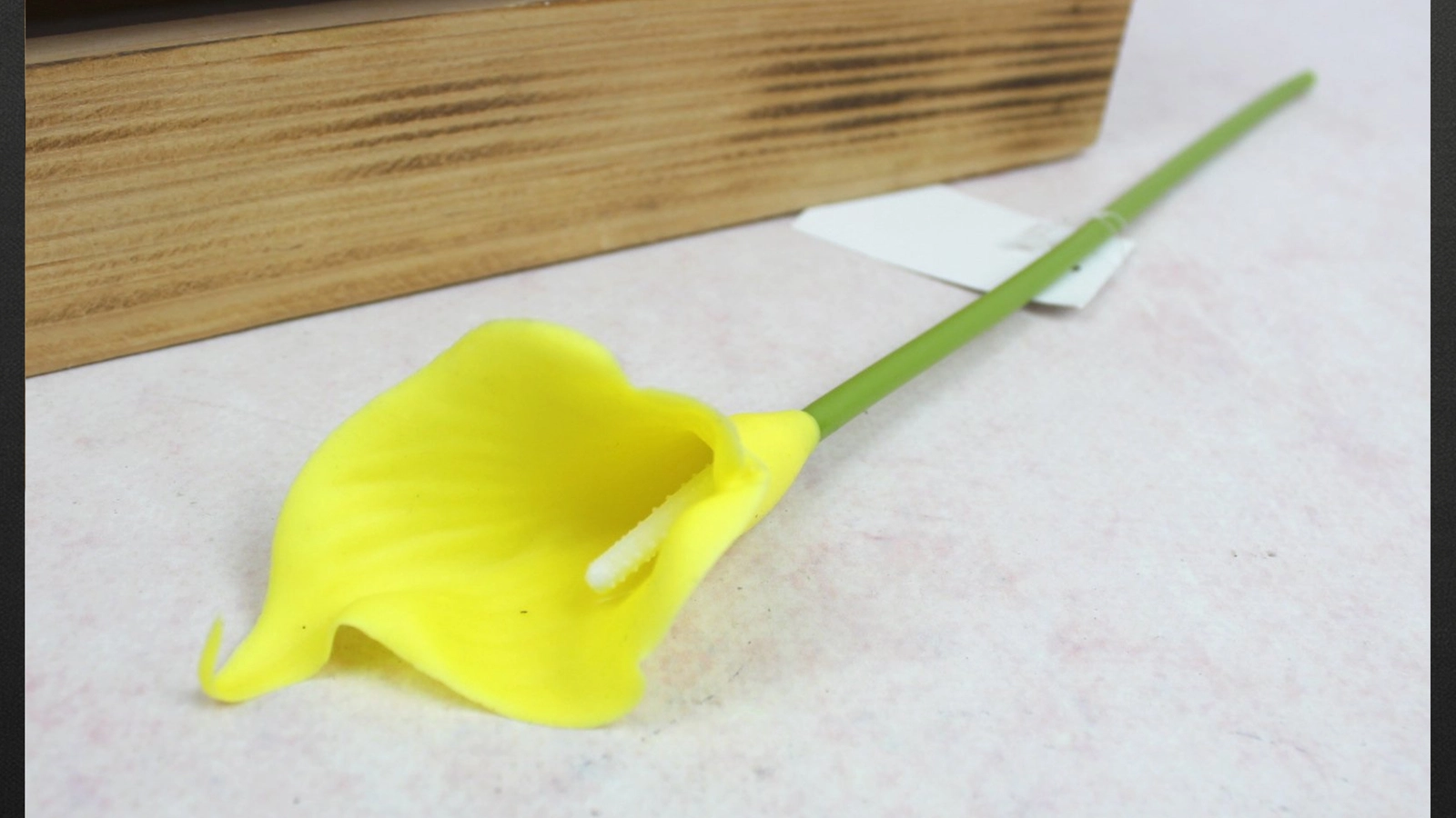 KALIA GUMOWA ŁODYGA SZTUCZNE KWIATY JAK ŻYWE STROIK BUKIET DEKORACJA 31CM