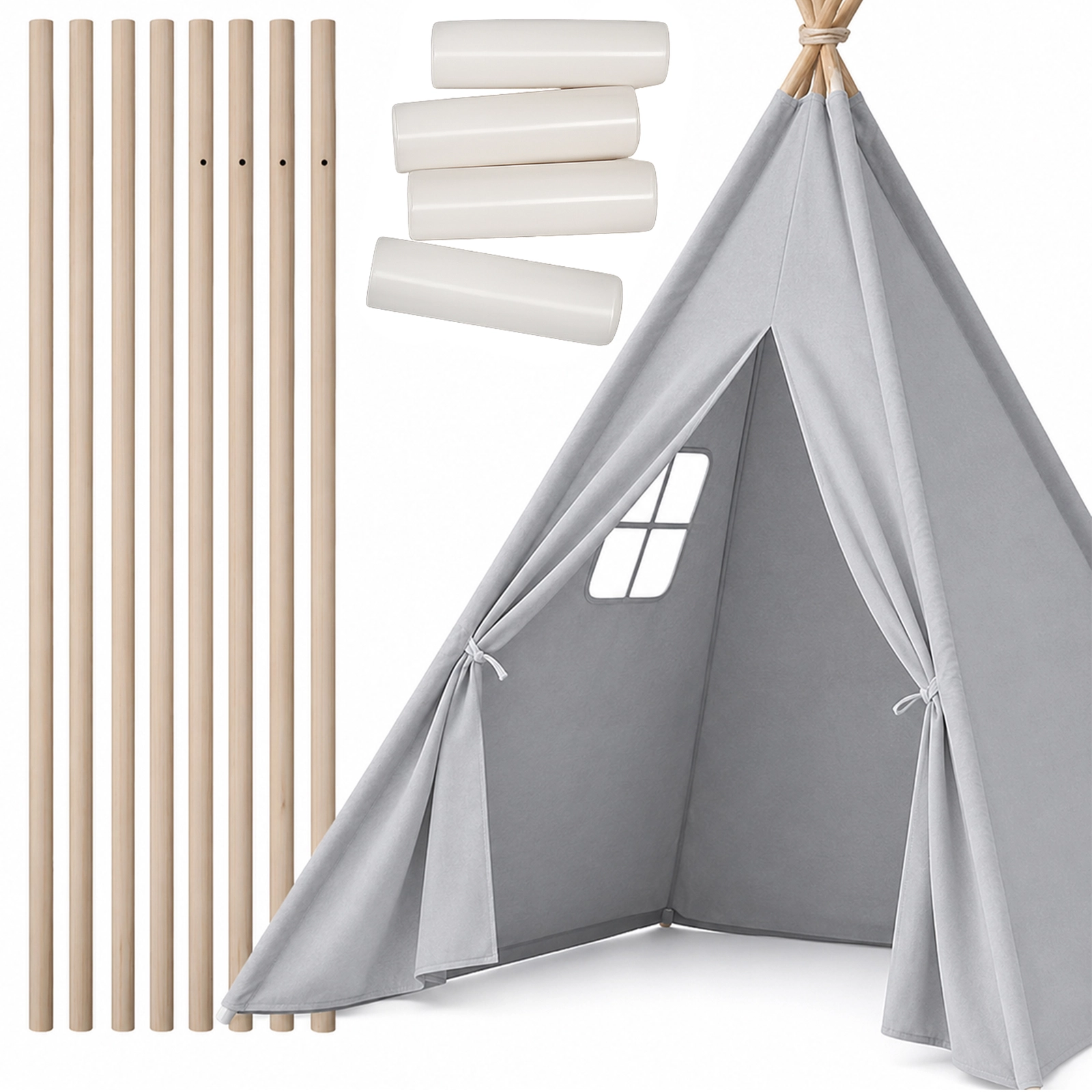 NAMIOT TIPI DLA DZIECI WIGWAM INDIAŃSKI DOMEK DO ZABAWY W OGODZIE DOMU