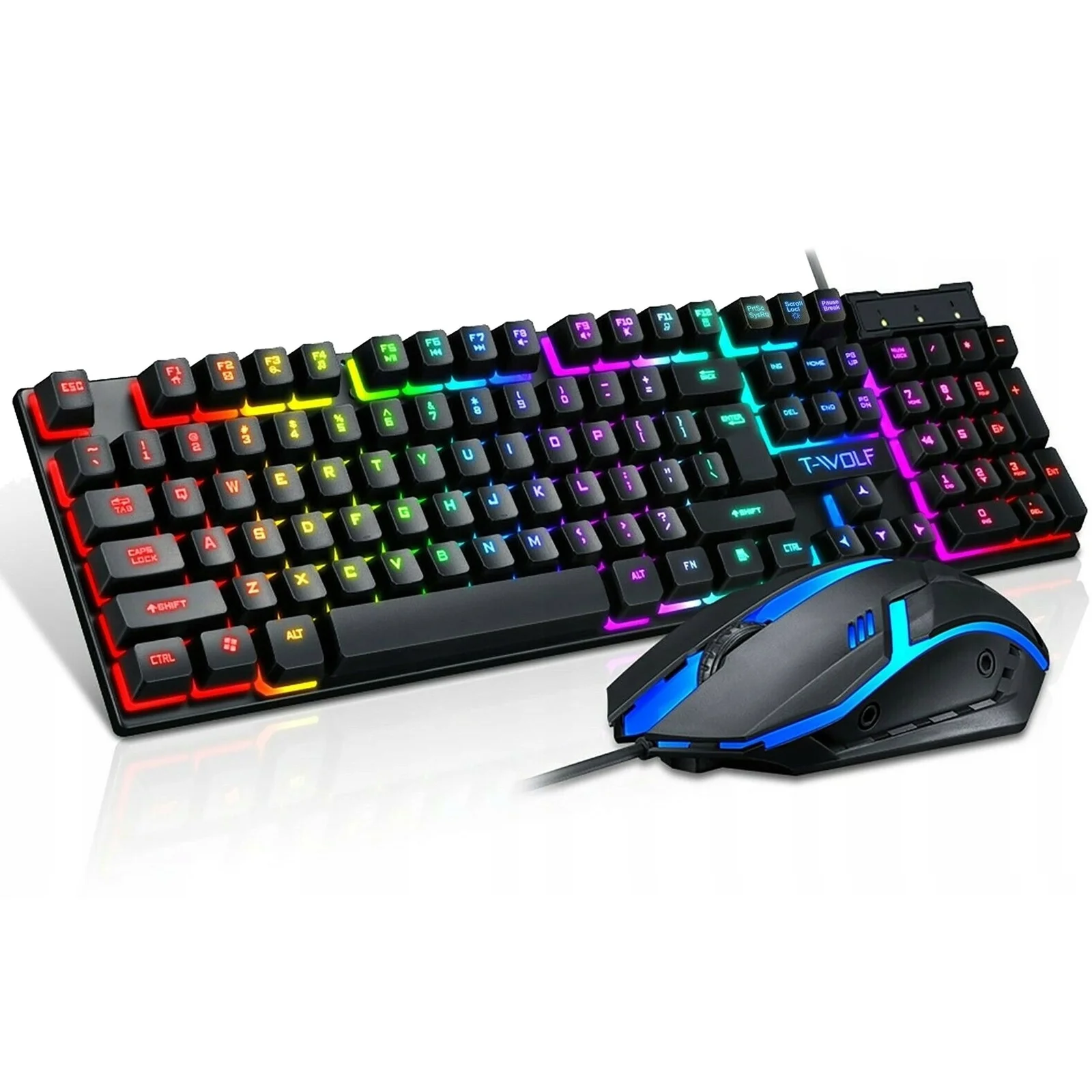 KLAWIATURA + MYSZ GAMINGOWA TF200