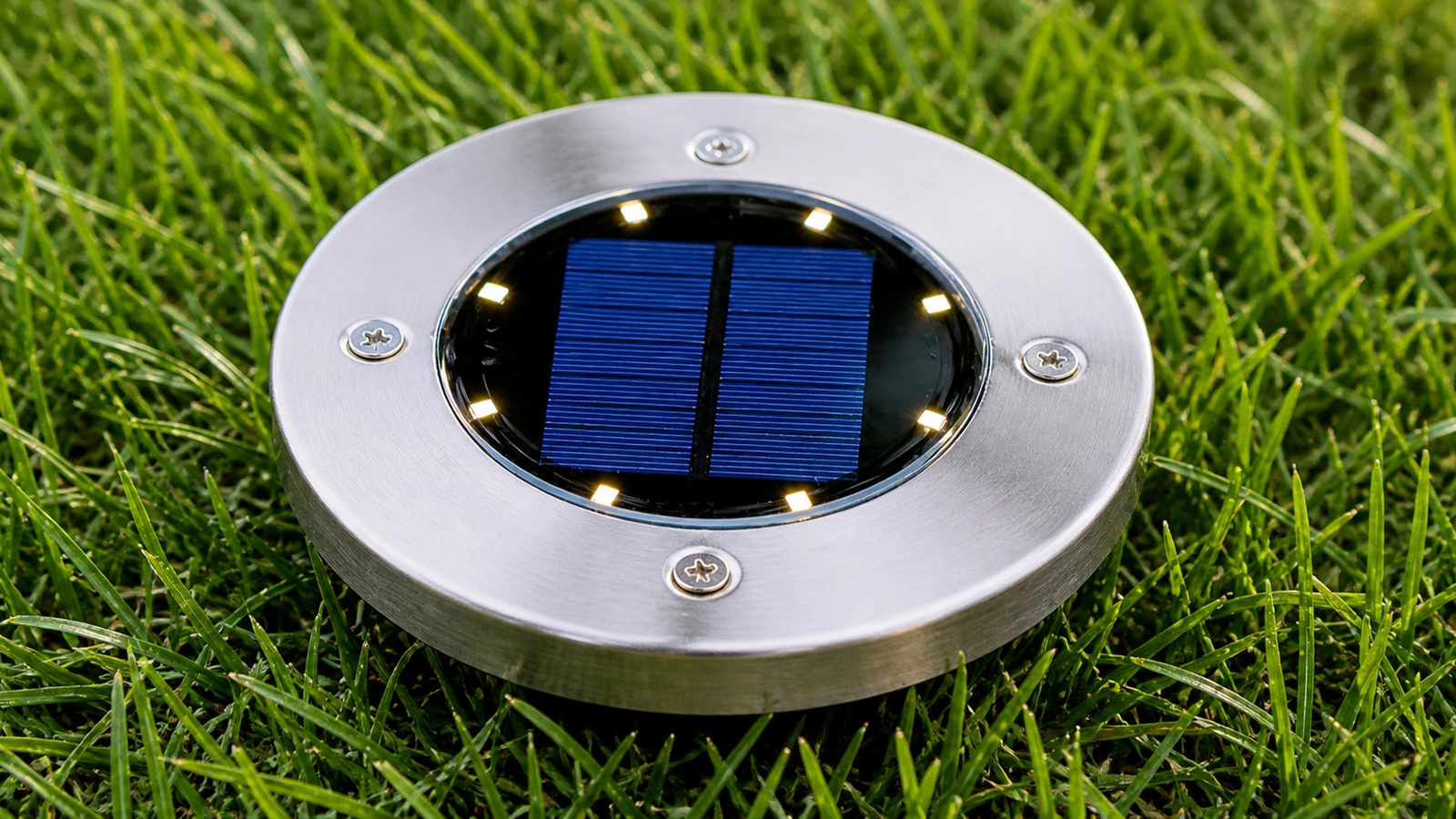 LAMPA OGRODOWA SOLARNA 8 LED NAJAZDOWA CZUJNIK LAMPKA GRUNTOWA DO OGRODU