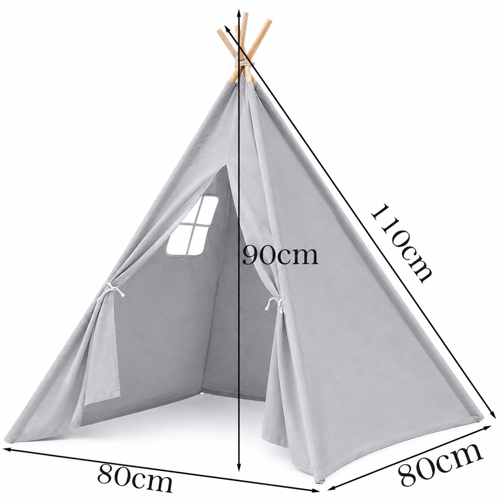 NAMIOT TIPI DLA DZIECI WIGWAM INDIAŃSKI DOMEK DO ZABAWY W OGODZIE DOMU