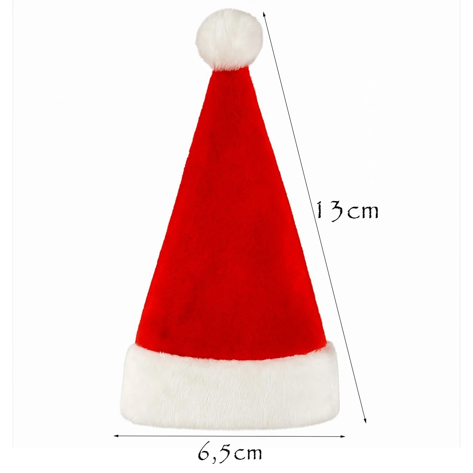 CZAPKA MIKOŁAJA NA BUTELKĘ 10SZT