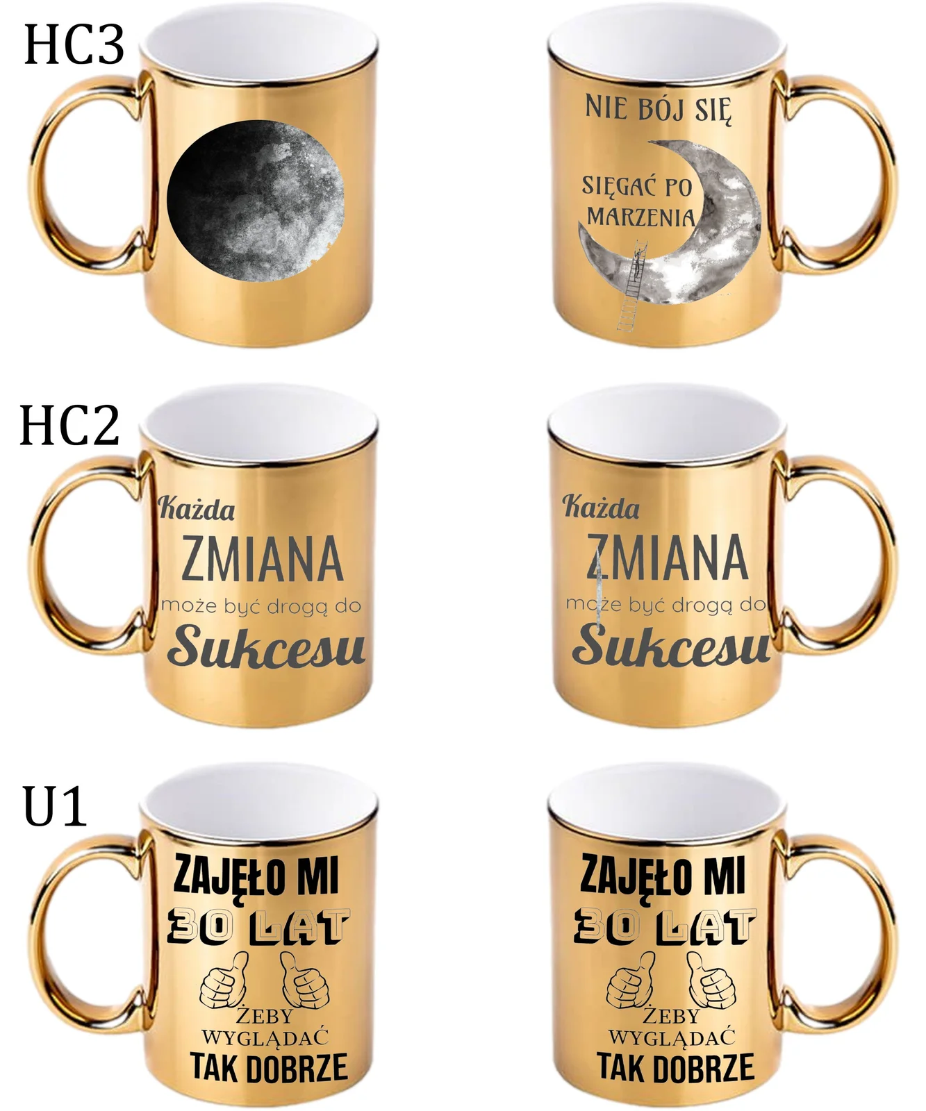 KUBEK DO SUBLIMACJI 330ML ZŁOTY