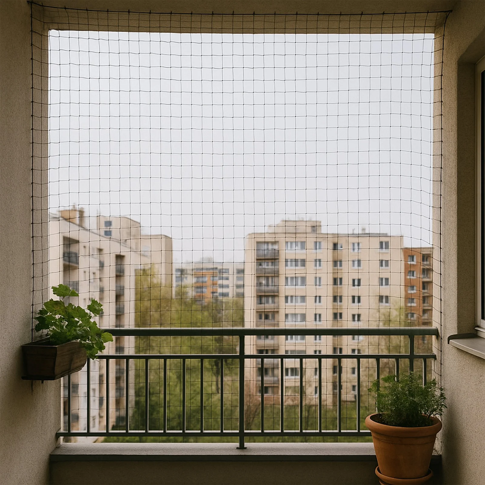 SIATKA OCHRONNA PRZECIW PTAKOM SIEĆ NA PTAKI NA DRZEWA KRZEWY BALKON 2x10