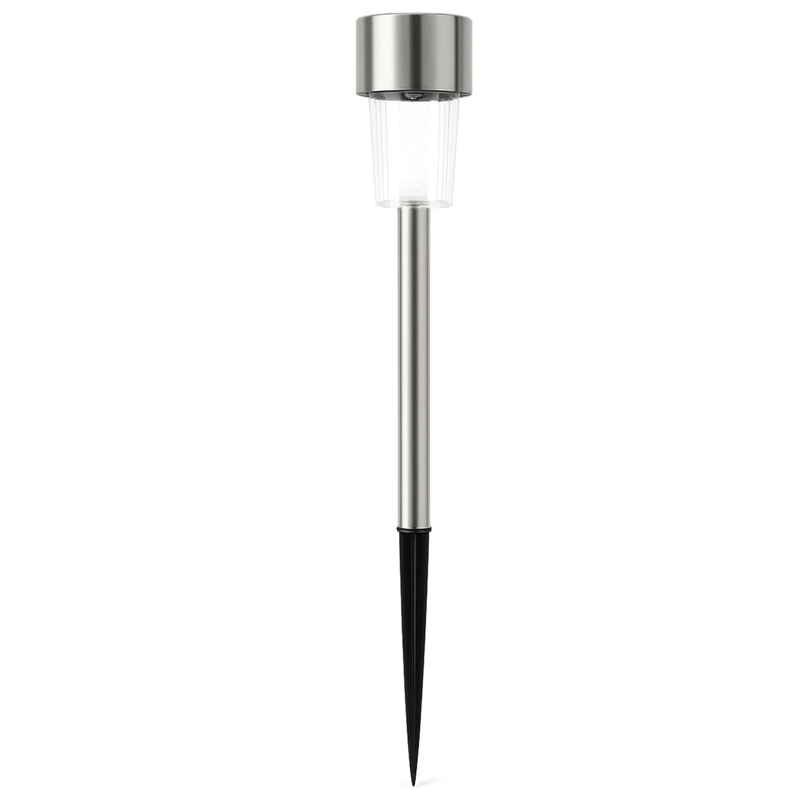 LAMPA SOLARNA OGRODOWA WBIJANA - 35cm srebrny