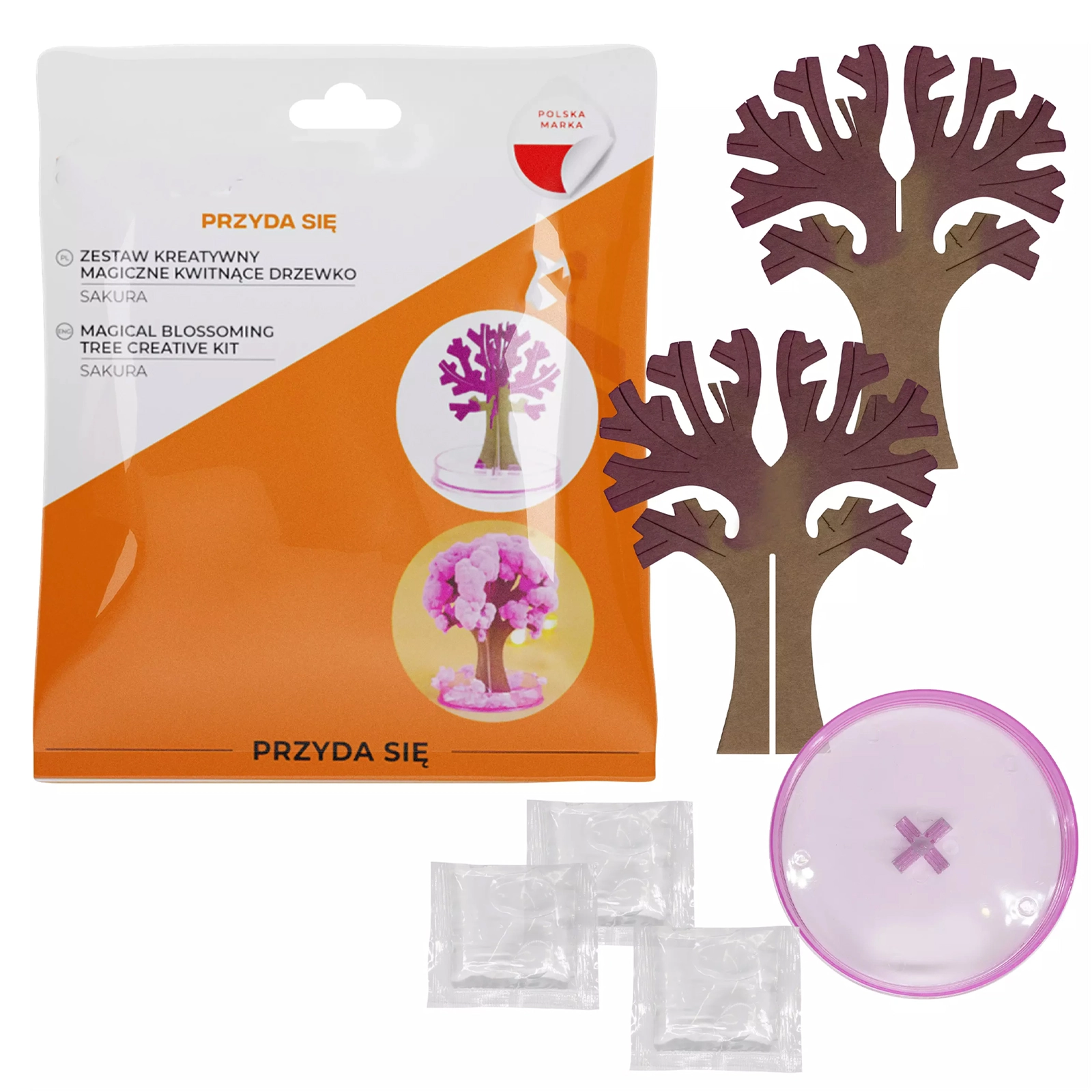 MAGICZNE DRZEWKO SAKURA ZESTAW KREATYWNY EKSPERYMENT CHEMICZNY DLA DZIECI
