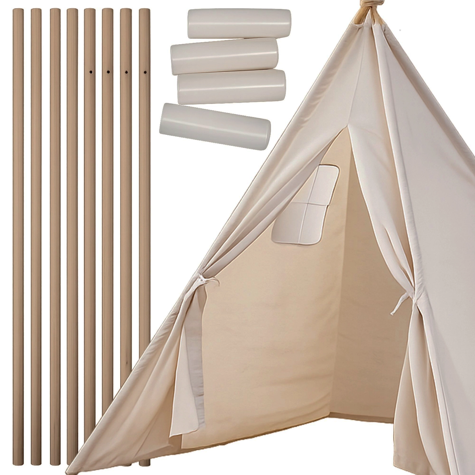 NAMIOT TIPI DLA DZIECI WIGWAM INDIAŃSKI DOMEK DO ZABAWY W OGODZIE DOMU