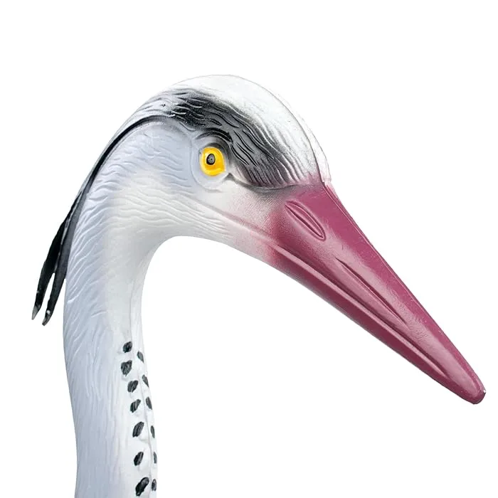 FIGURA FIGURKA OGRODOWA DO OGRODU PTAK CZAPLA OZDOBNA STOJĄCA DEKORACJA XXL