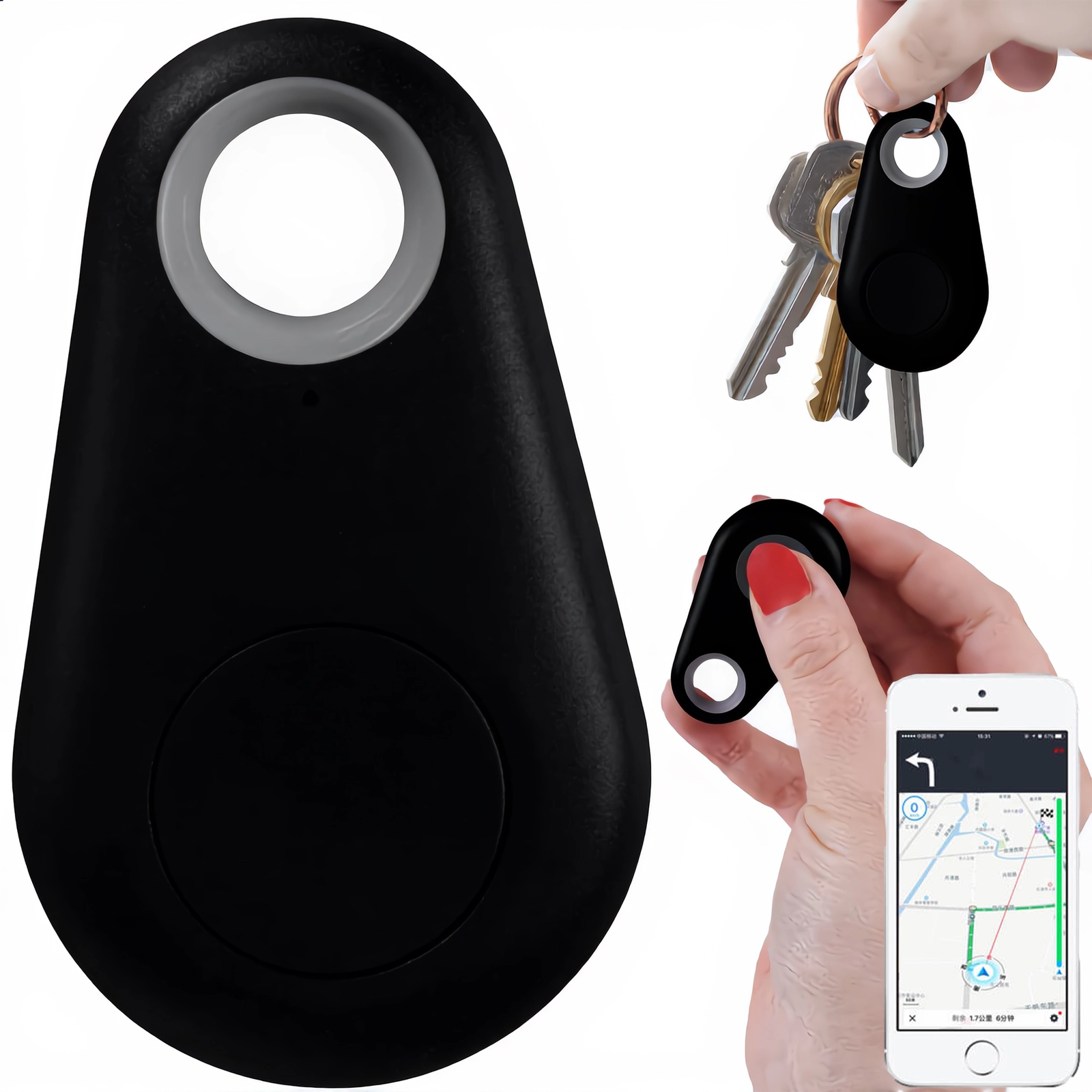 LOKALIZATOR KLUCZY BRELOK KEY FINDER APLIKACJA LOKALIZACJA BLUETOOTH NFC