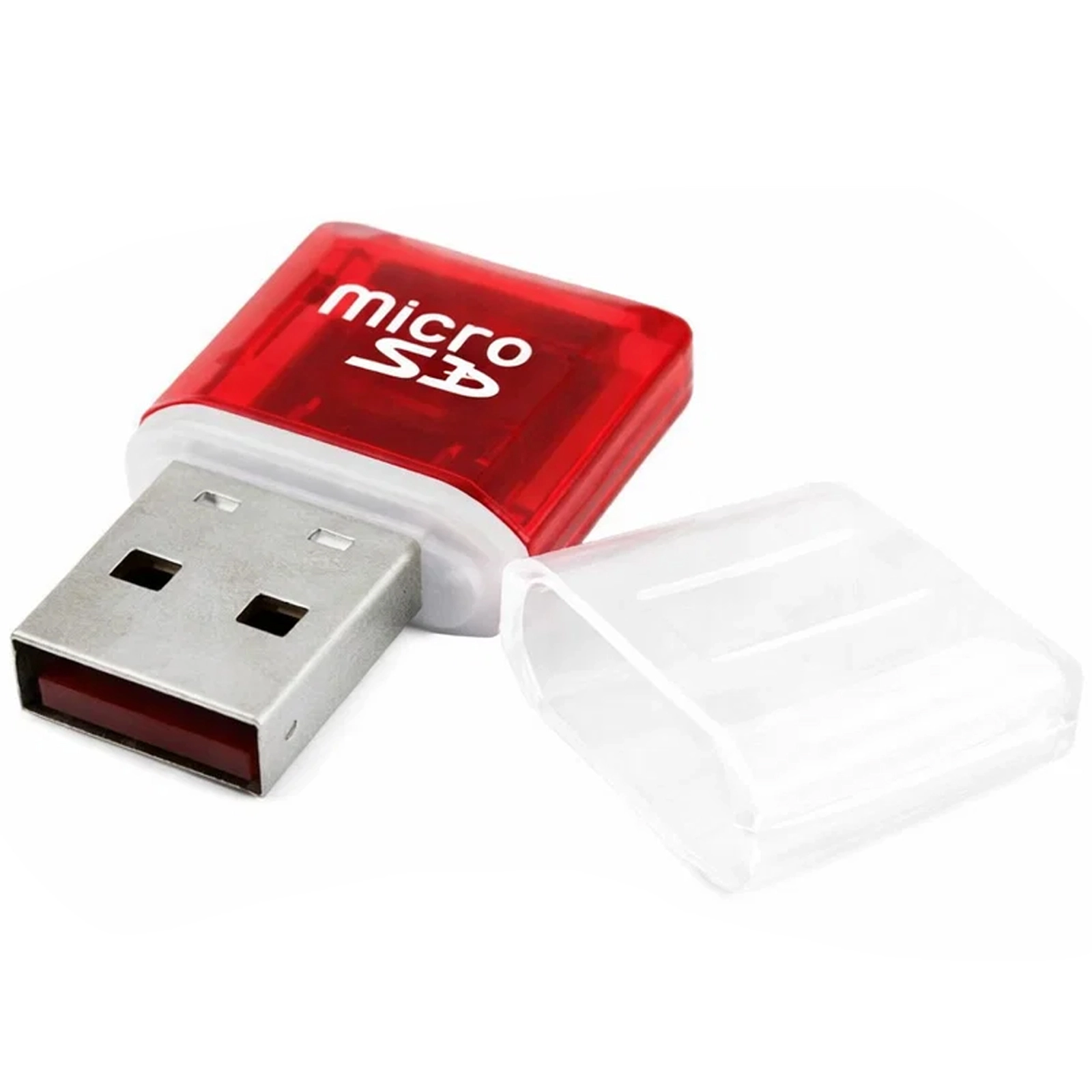 CZYTNIK KART MICRO SD SDHC - czerwony