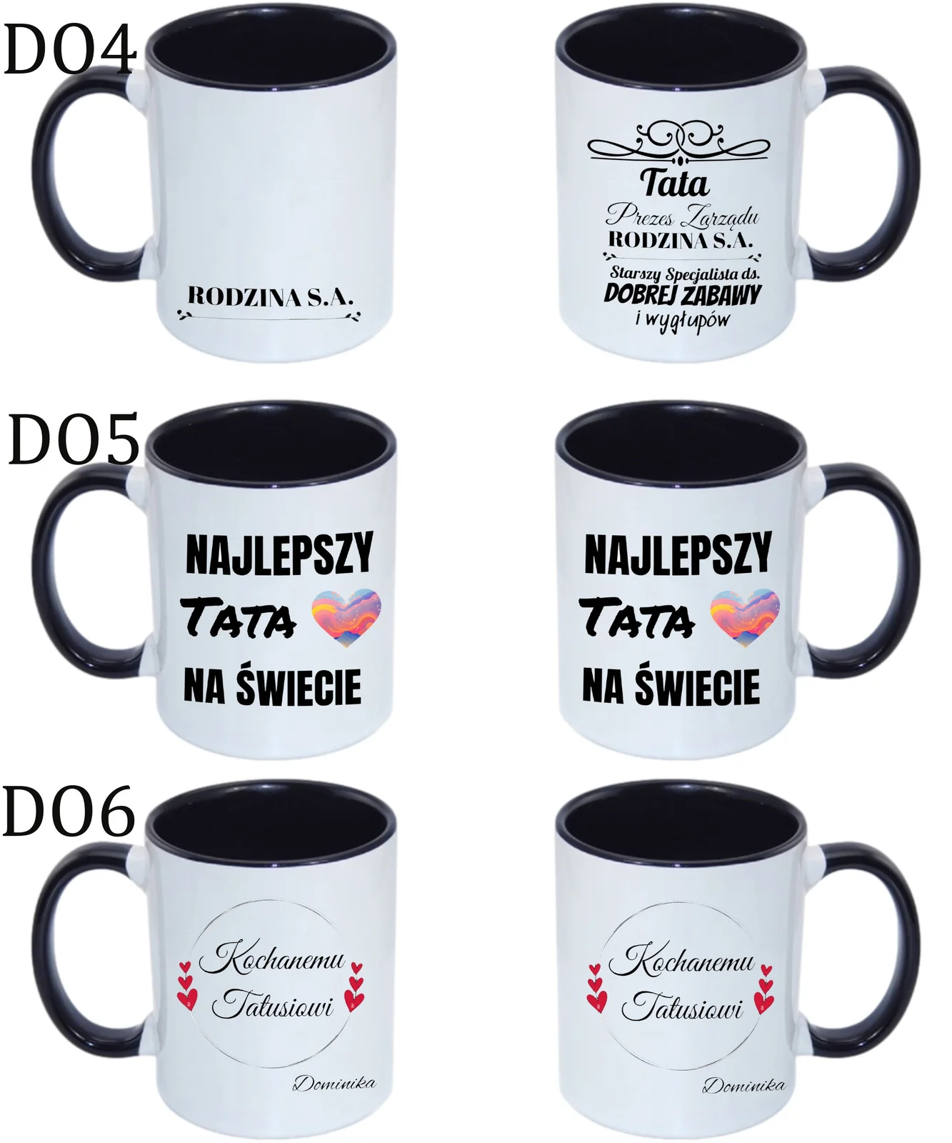 KUBEK DO SUBLIMACJI 330ML CZARNY UCHWYT
