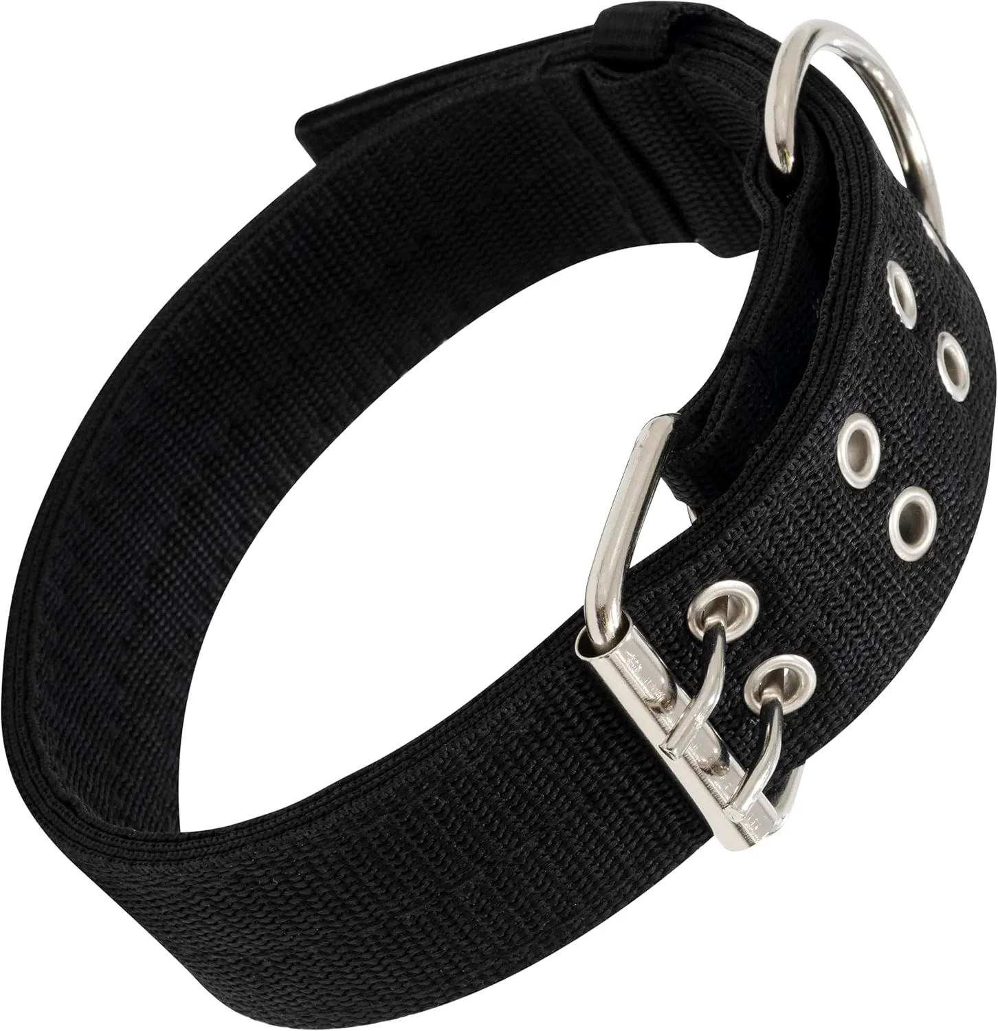 OBROŻA DLA DUŻEGO PSA PARCIANA 64cm - czarny