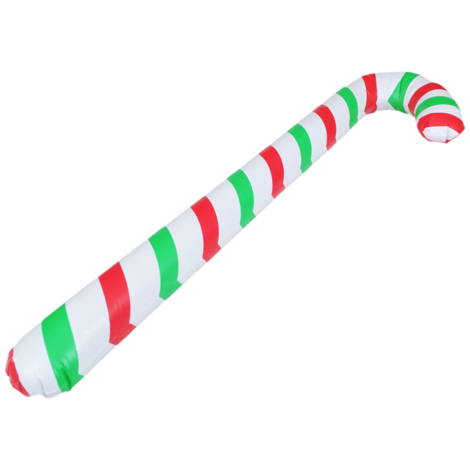 BALON CUKIEREK ŚWIĄTECZNY 90CM - zielono czerwone paski