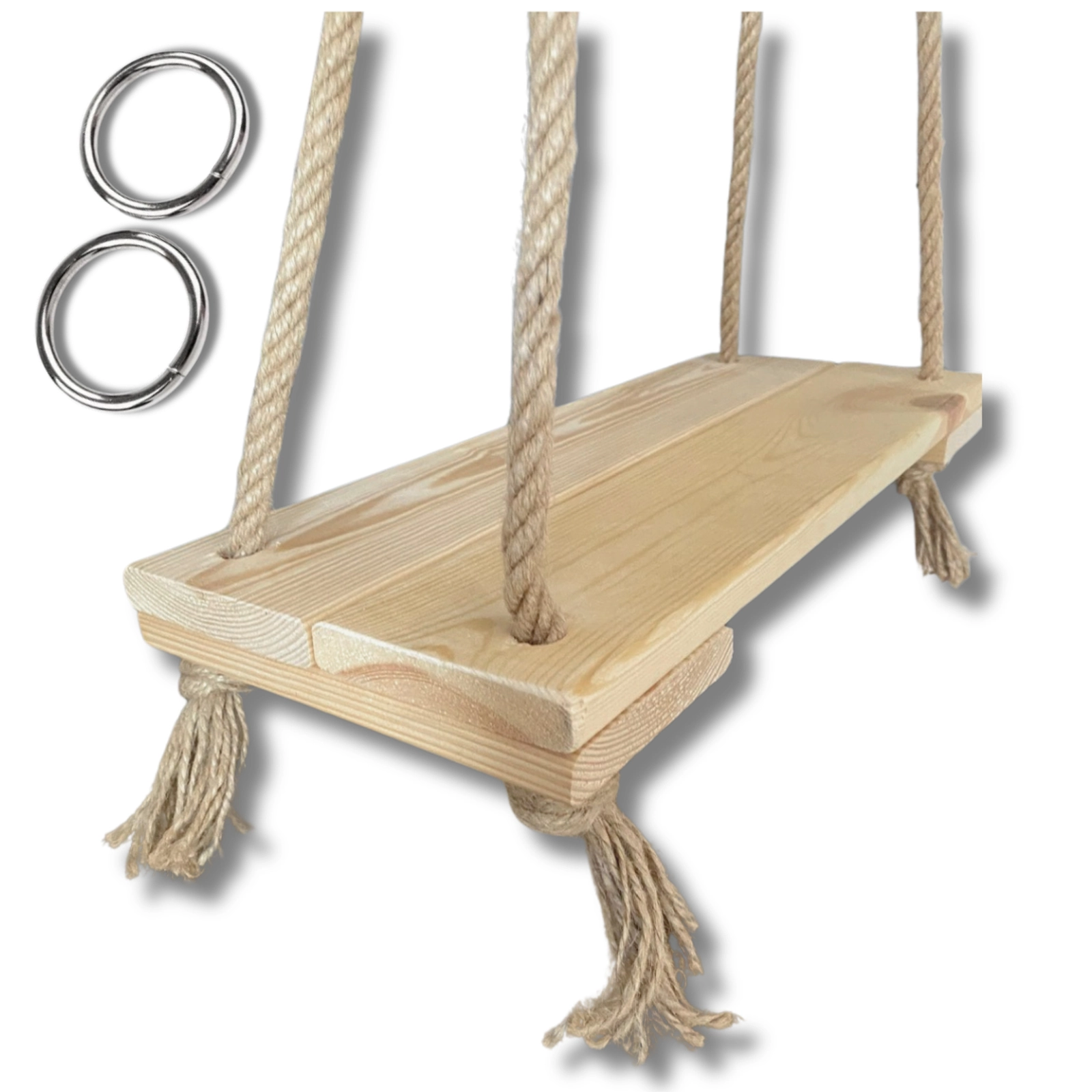 HUŚTAWKA DREWNIANA DO OGRODU DOMU BUJAK DESKA LOFT BOHO MOCNA PREMIUM 49CM