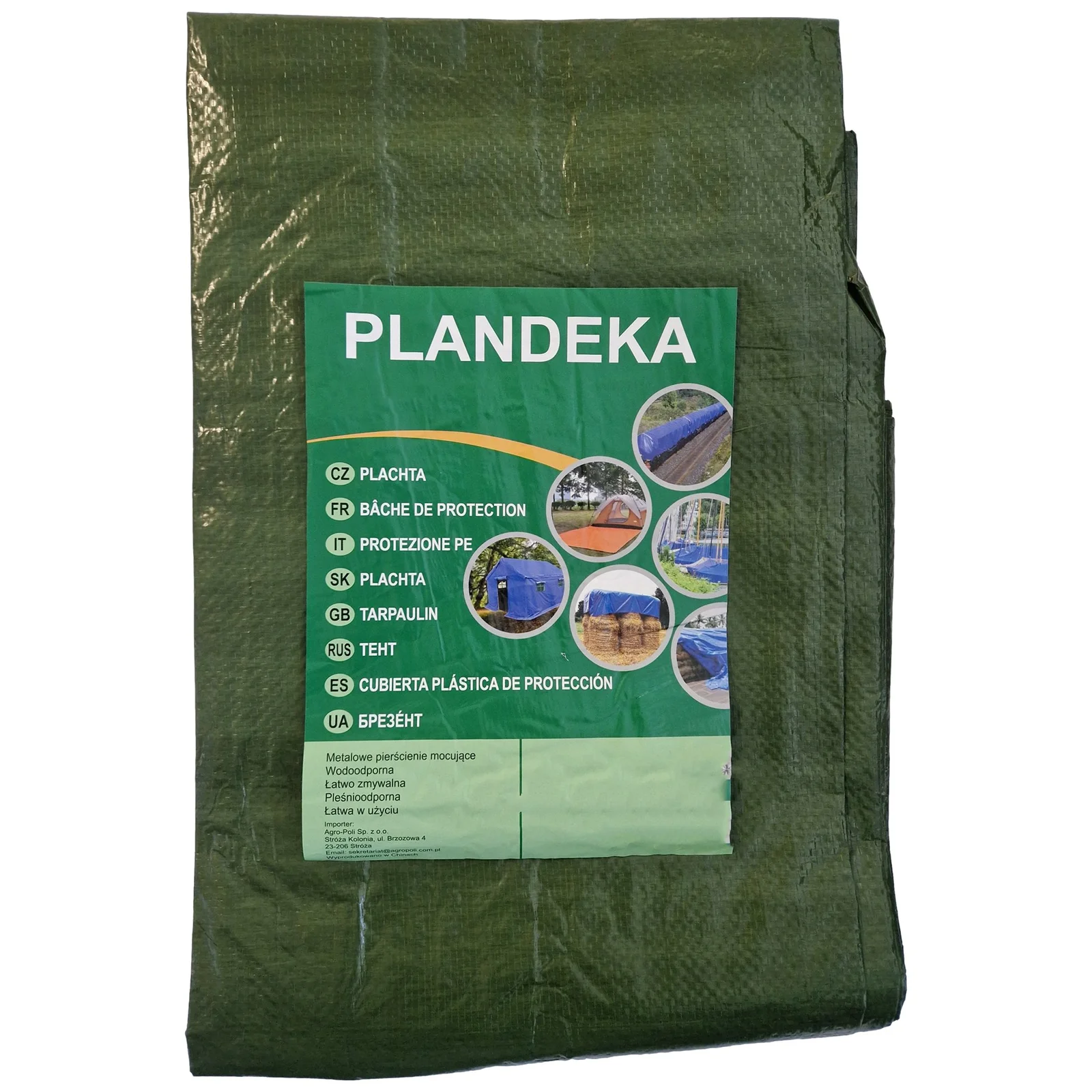 PLANDEKA PE ZIELONA 90 g/m2 3 x 4m