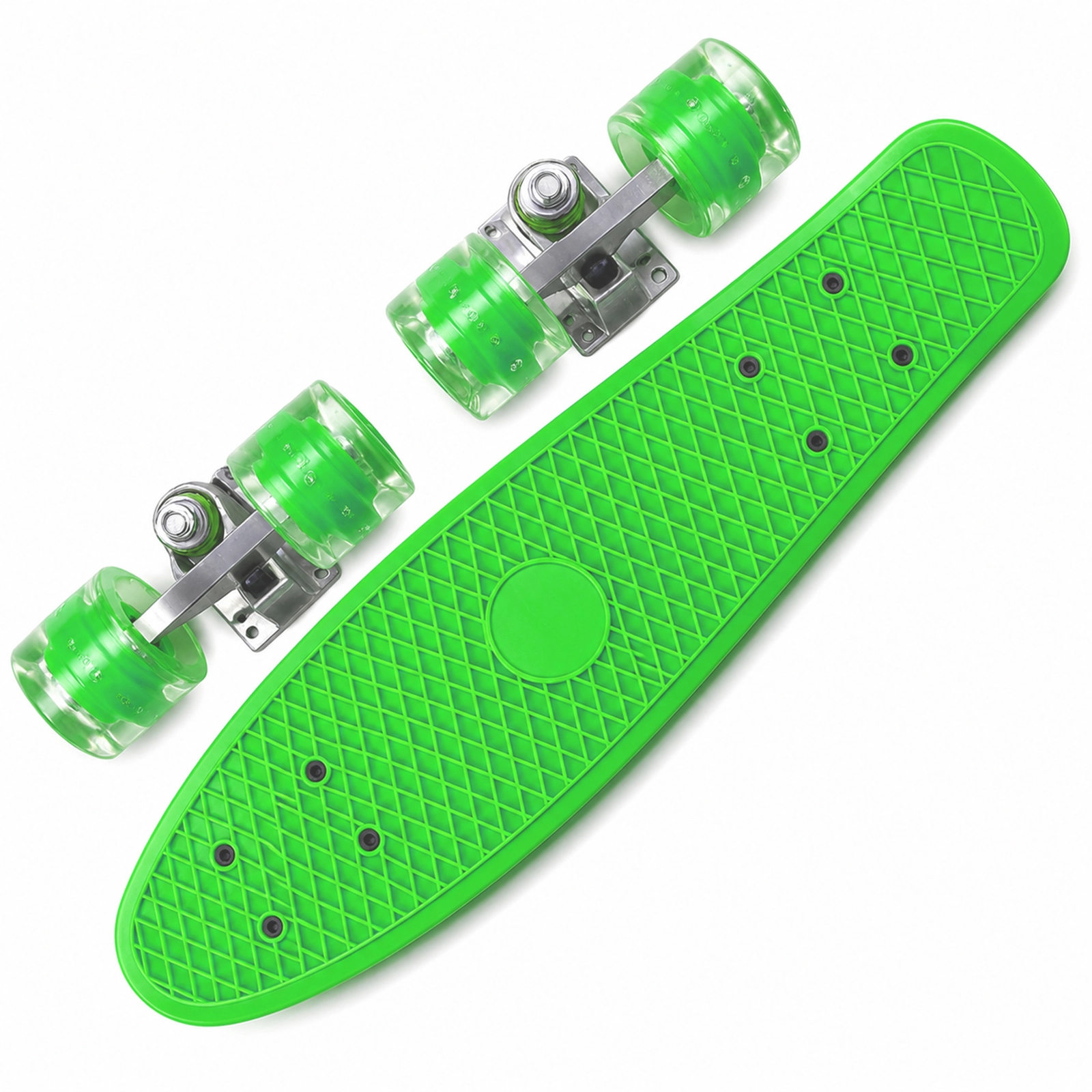 FISZKA DESKOROLKA FISHBOARD DLA DZIECKA ŚWIECĄCE KOŁA LED 56x15CM 82A RGB
