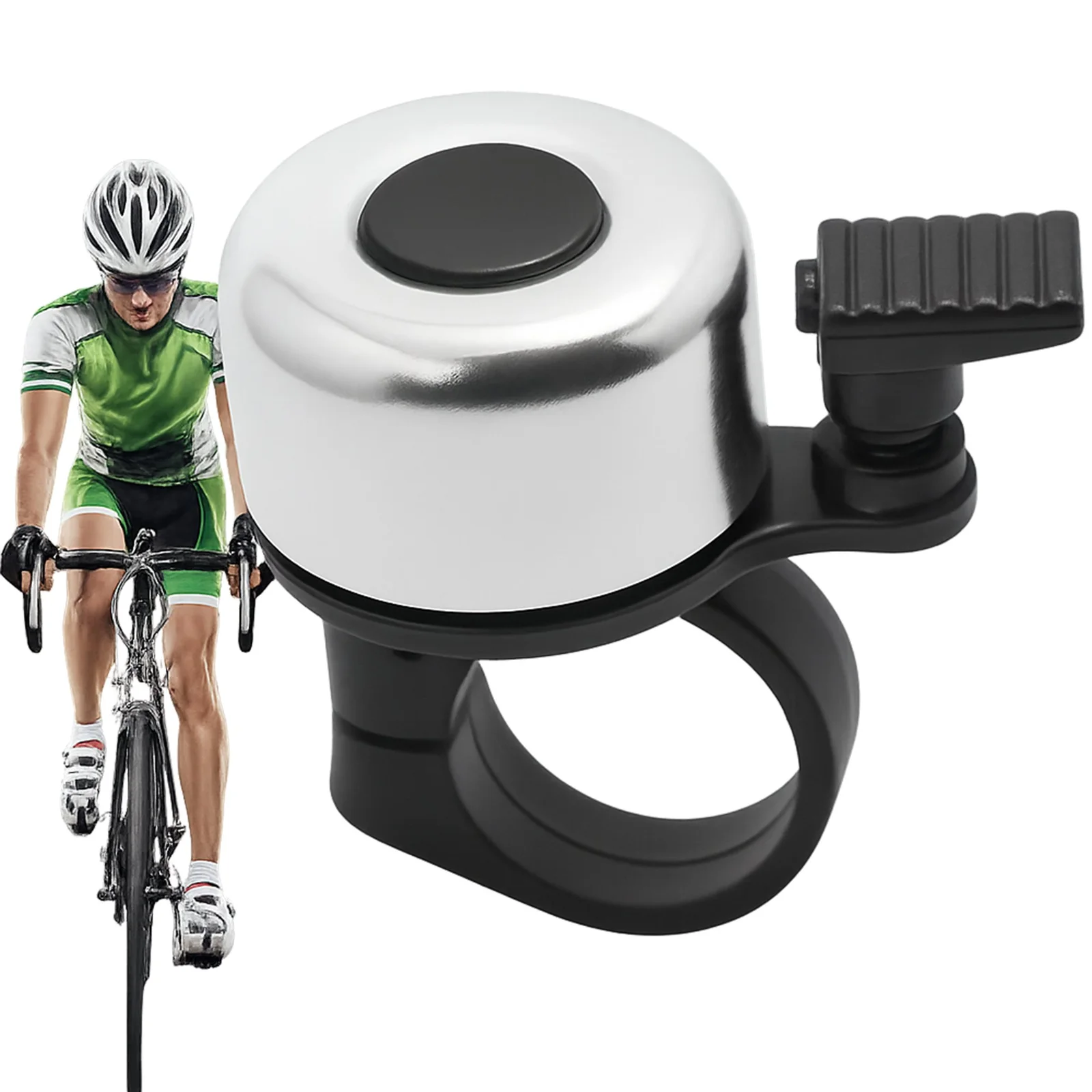 DZWONEK ROWEROWY METALOWY NA ROWER HULAJNOGĘ GŁOŚNY MANUALNY BRZĘCZYK