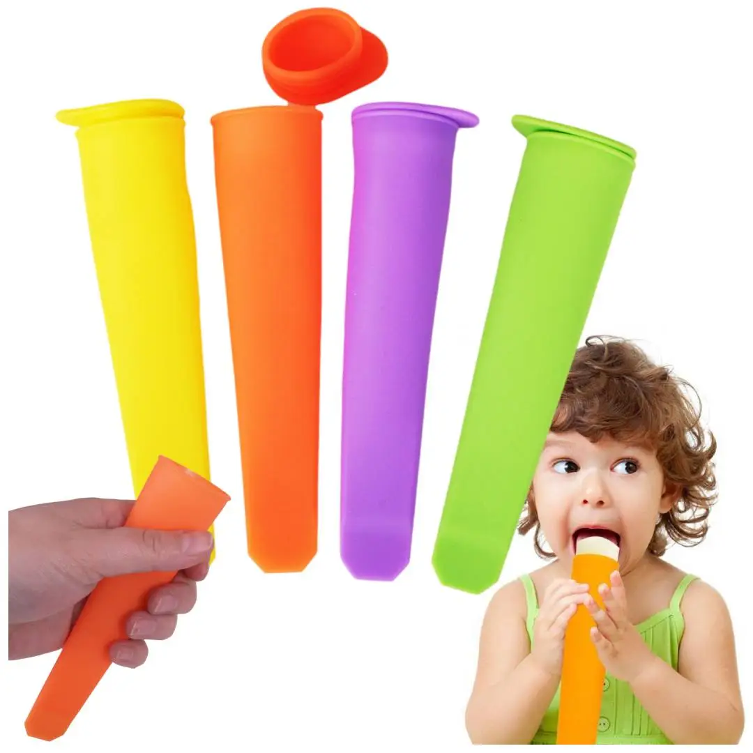4x FORMA FOREMKA SILIKONOWA DO LODÓW LODY FOREMKI FORMY SORBET ZESTAW 4SZT