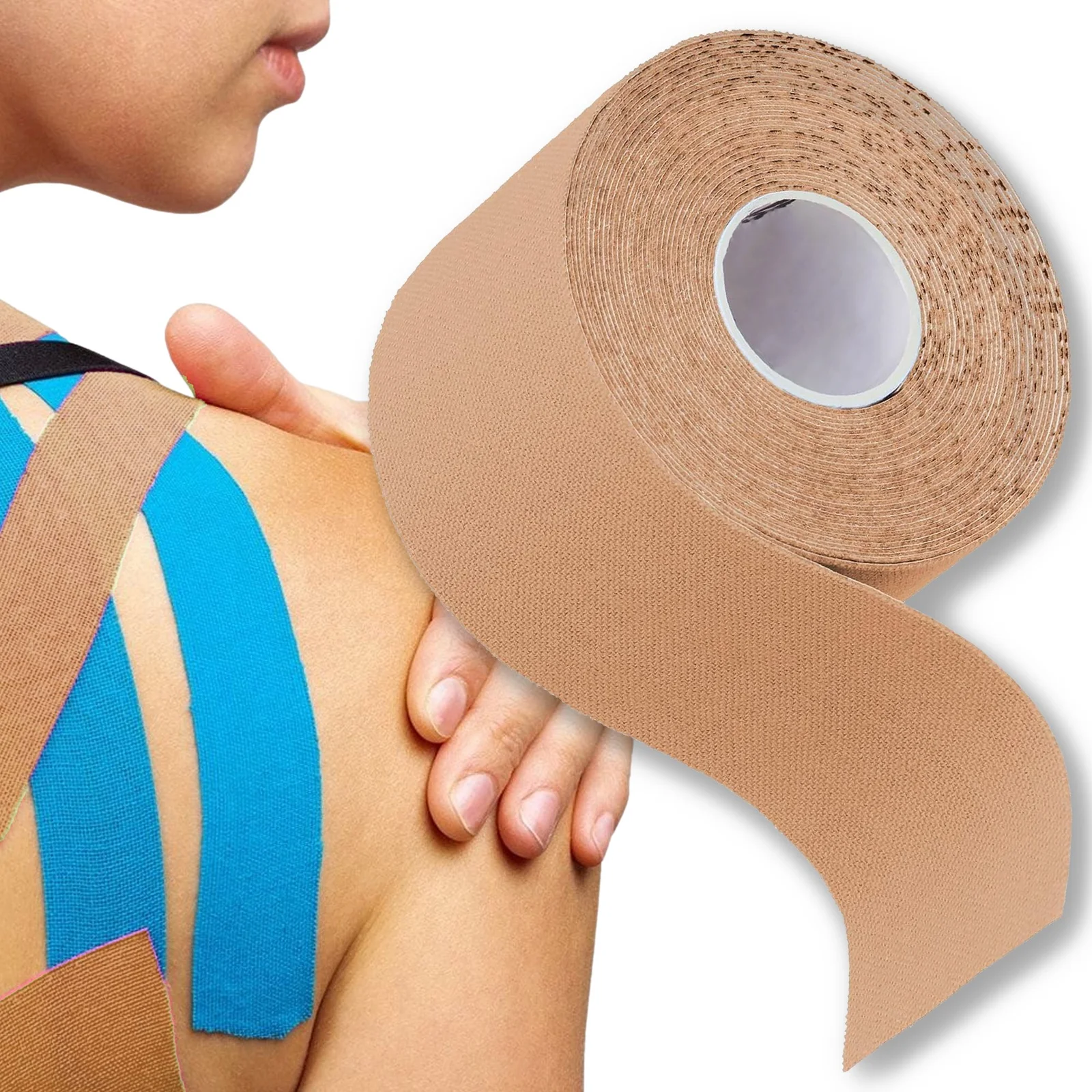 TAŚMA KINEZJOLOGICZNA TEJPY PLASTRY TAPE KINESIOTAPING 5M TEJP TAPINGU