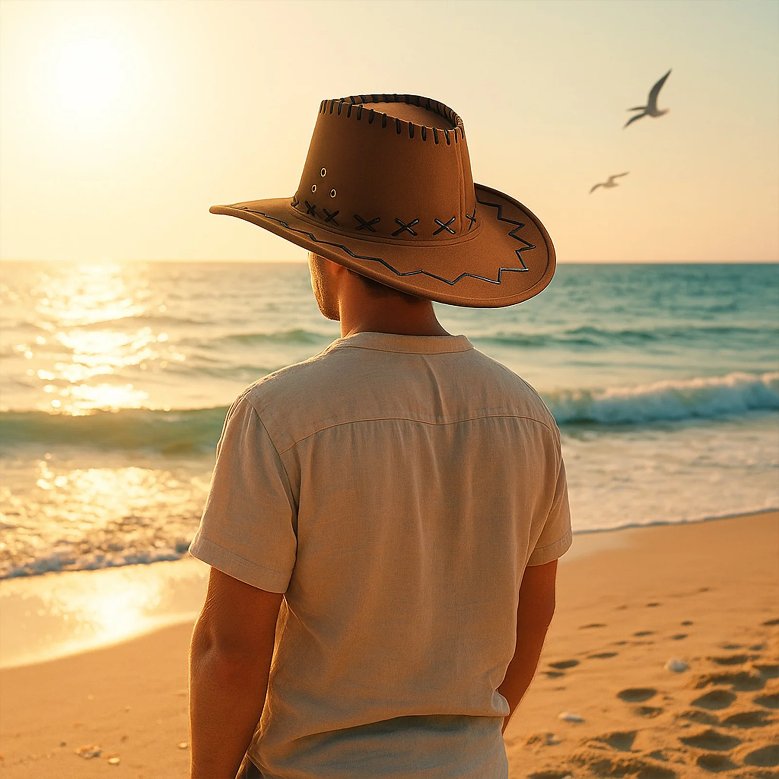 KAPELUSZ KOWBOJSKI COUNTRY WESTERN KARNAWAŁ MĘSKI DAMSKI UNISEX NA LATO