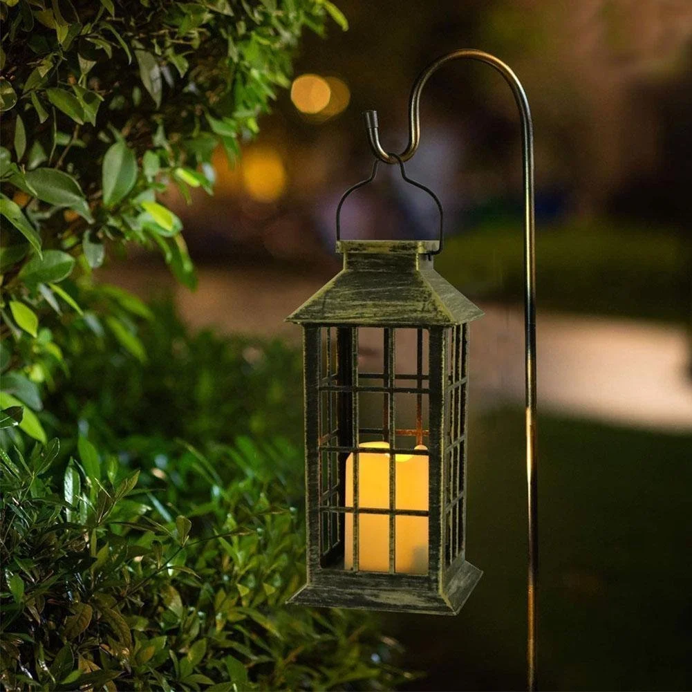 LATARNIA LAMPA SOLARNA LATARENKA OGRODOWA LAMPION SOLARNY DEKORACJA LED