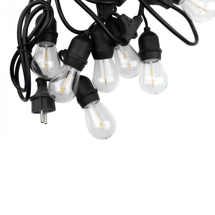 GIRLANDA ŁAŃCUCH ŚWIETLNY 10x LED E27 LAMPKI OŚWIETLENIE OGRODOWE DO OGRODU