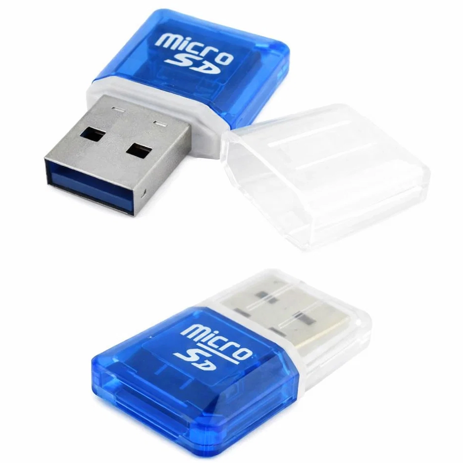 CZYTNIK KART MICRO SD SDHC - niebieski