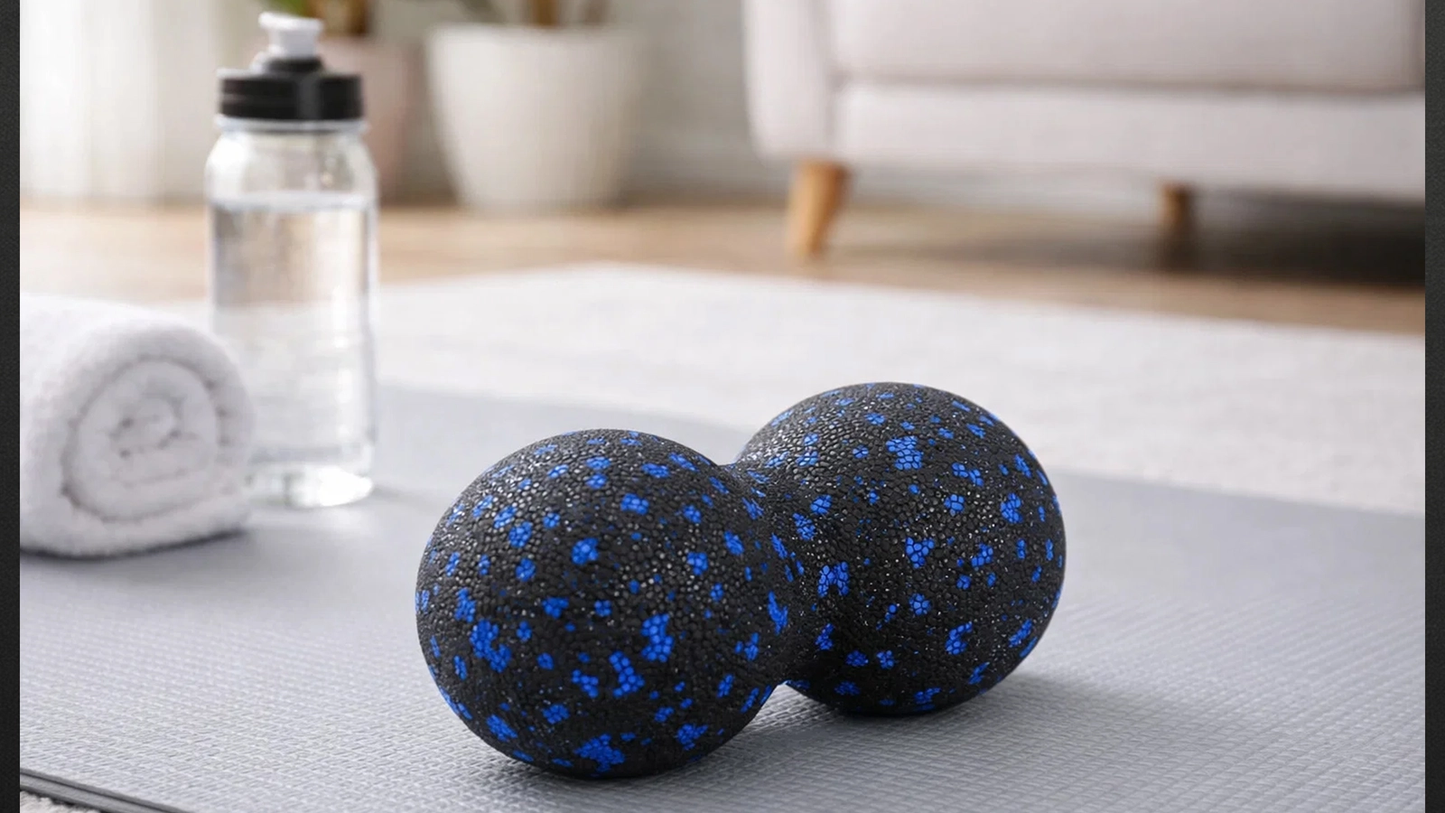 PIŁKA PODWÓJNA PIŁECZKA DO MASAŻU ROLLER MIĘŚNI EPP ŚREDNIO TWARDA 16CM