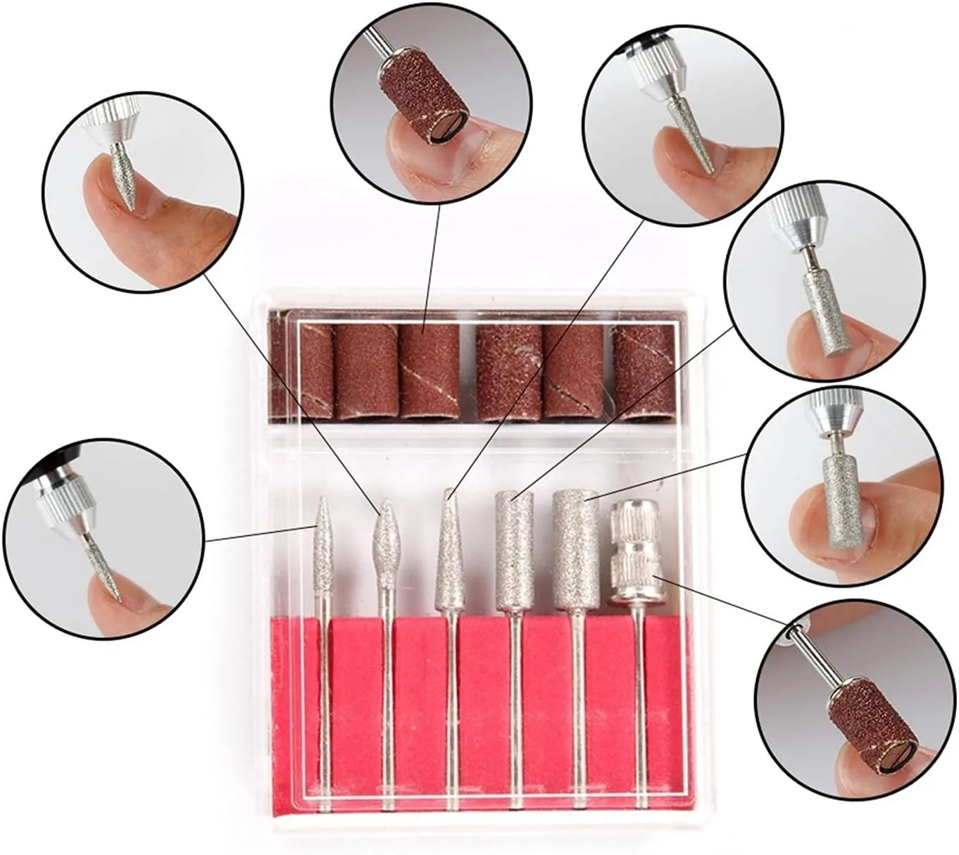 FREZARKA DO PAZNOKCI MANICURE PEDICURE DO USUWANIA HYBRYD ŻELU + FREZY