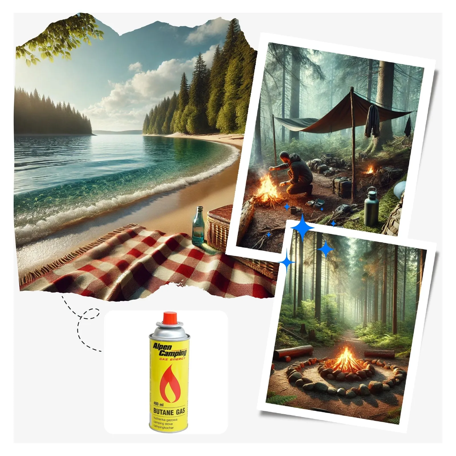 ALPEN CAMPING KARTUSZ WKŁAD GAZOWY 400ml