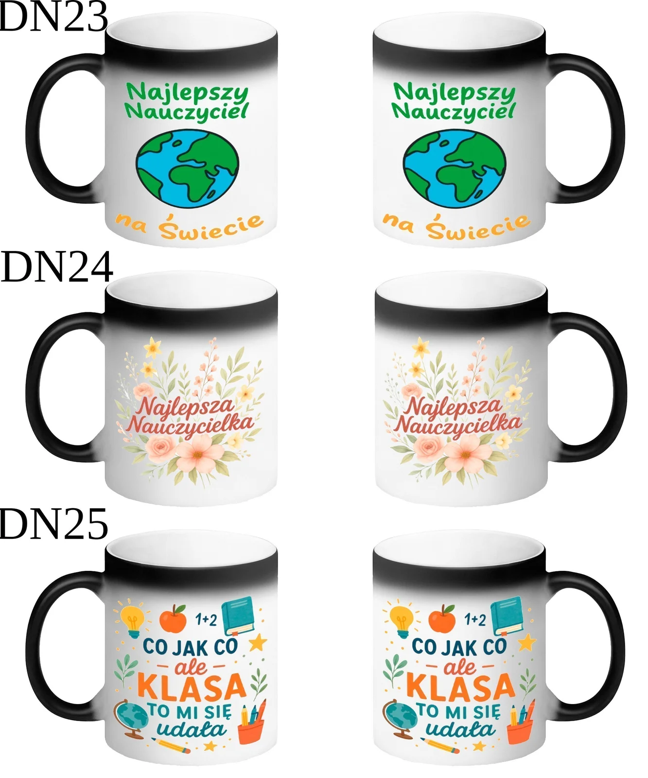 KUBEK DO SUBLIMACJI 330ML CZARNY MAGICZNY