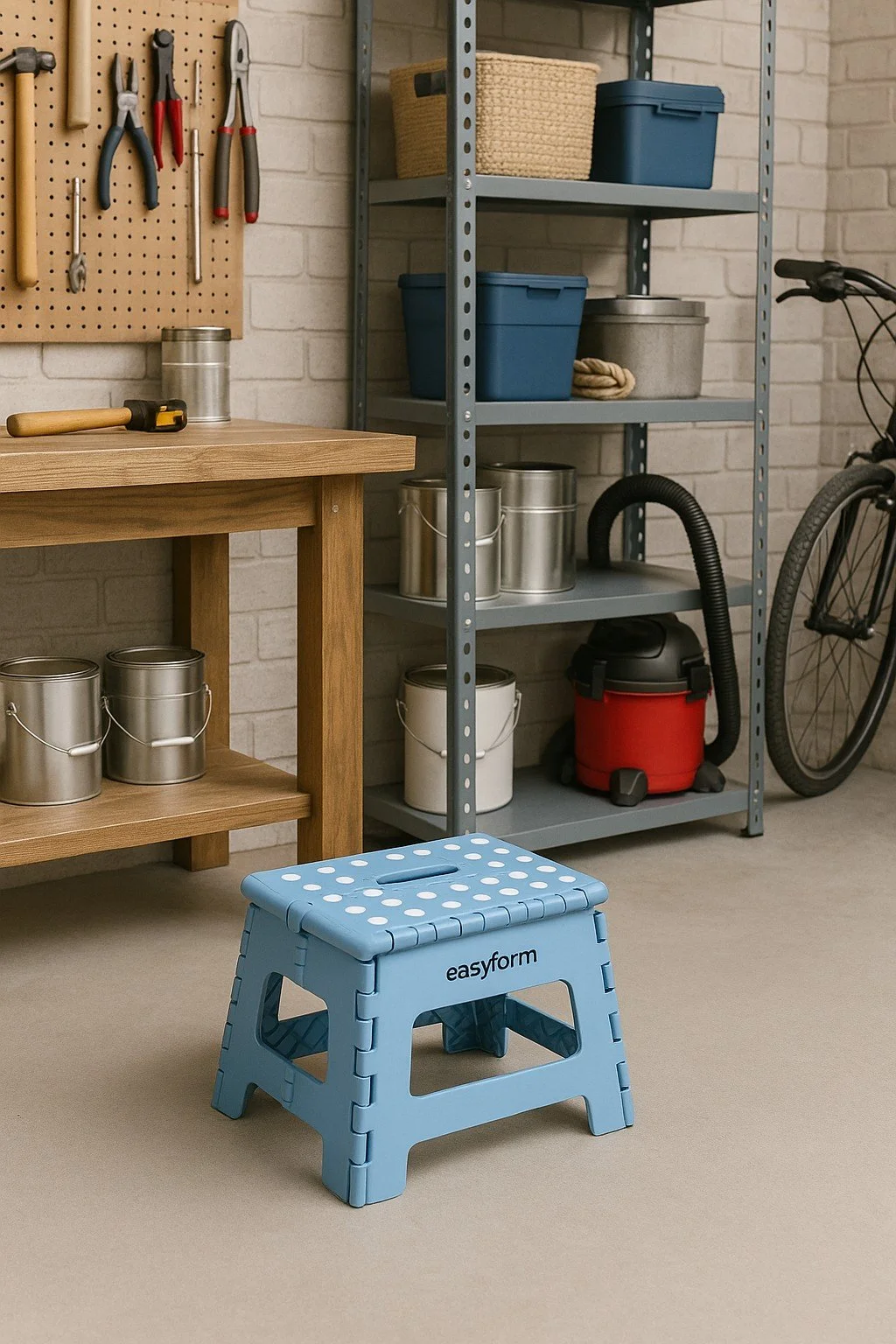 EASYFORM TABORET STOŁEK SKŁADANY 22CM - niebieski