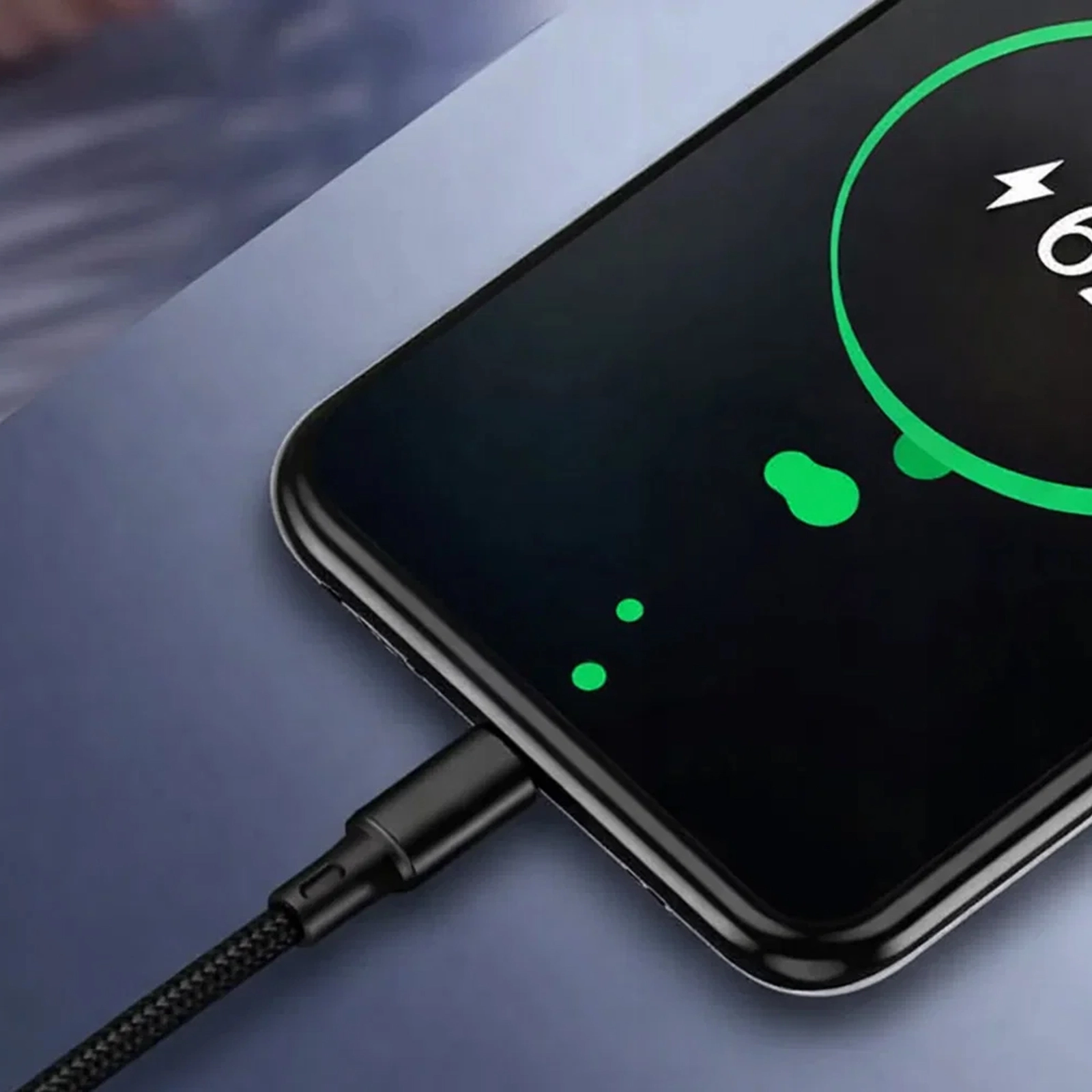 KABEL IPHONE USB USB-C LIGHTNING  3w1 - czarny