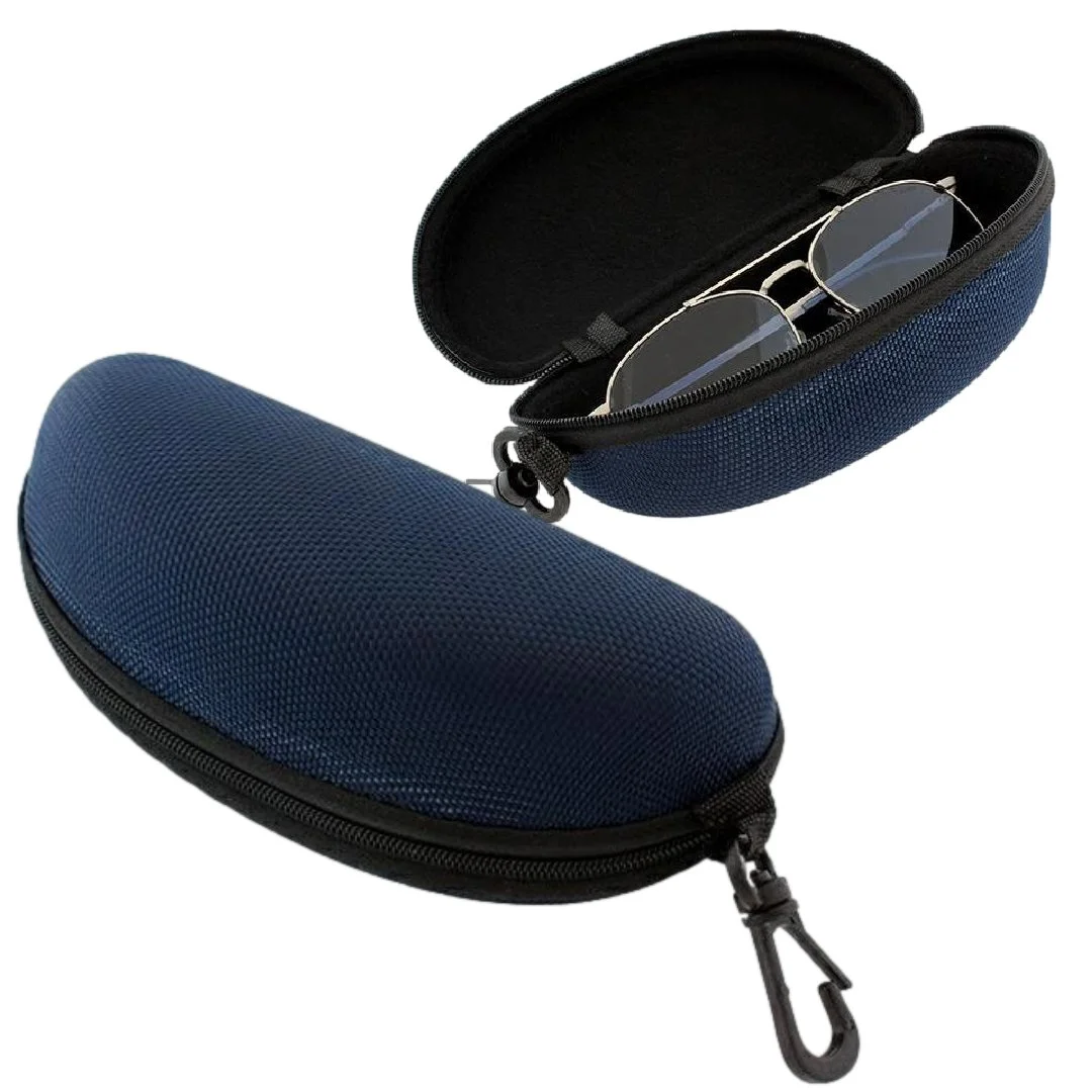 ETUI NA OKULARY TWARDE 17x8,5cm - niebieski