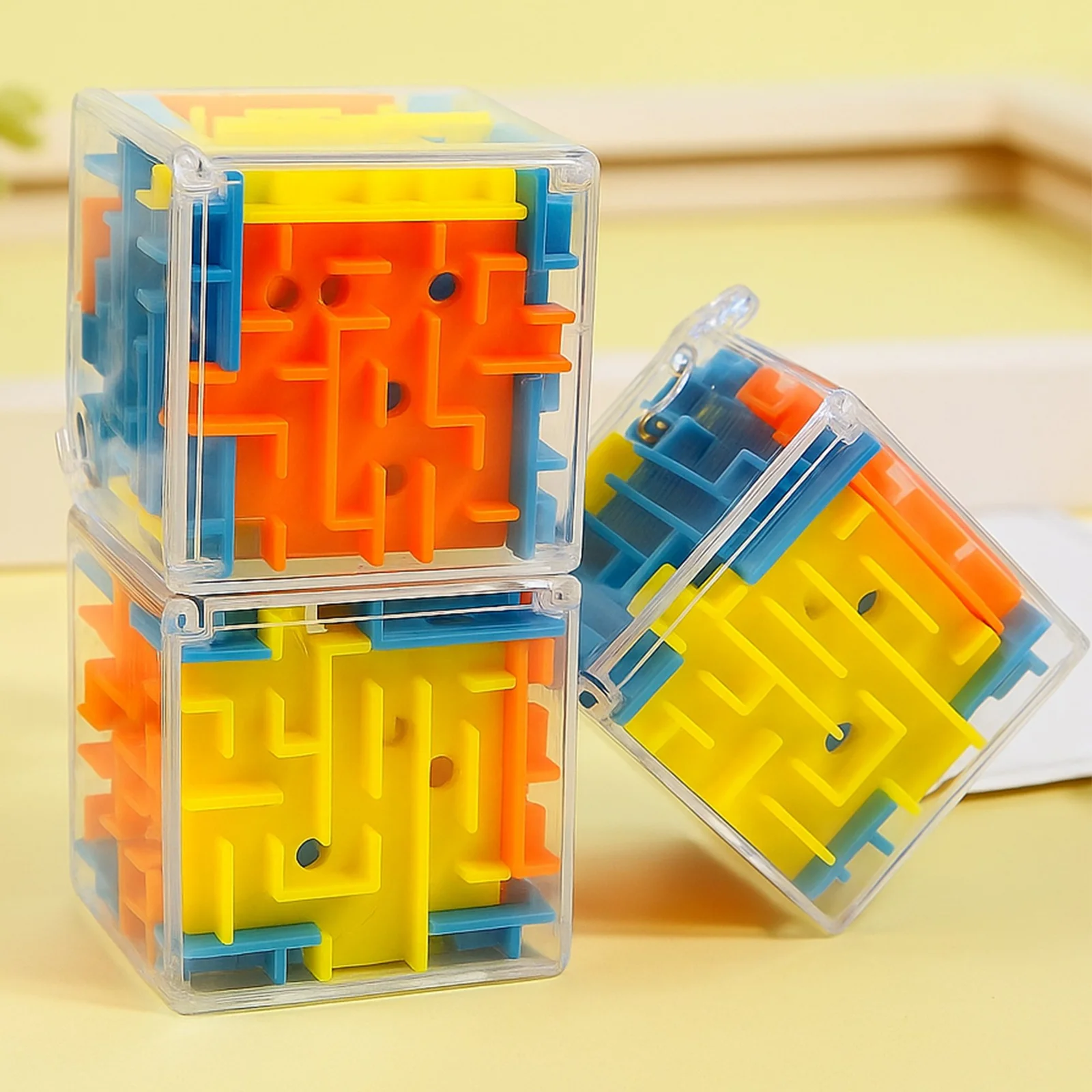 KOSTKA 3D CUBE LABIRYNT KULKOWY GRA LOGICZNA ZRĘCZNOŚCIOWA UPOMINEK ZABAWKA