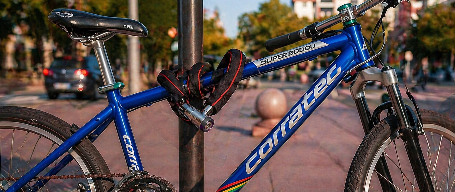 BLOKADA ROWEROWA NA ROWER MOTOR ZAPIĘCIE ROWEROWE LINKA ZABEZPIECZENIE
