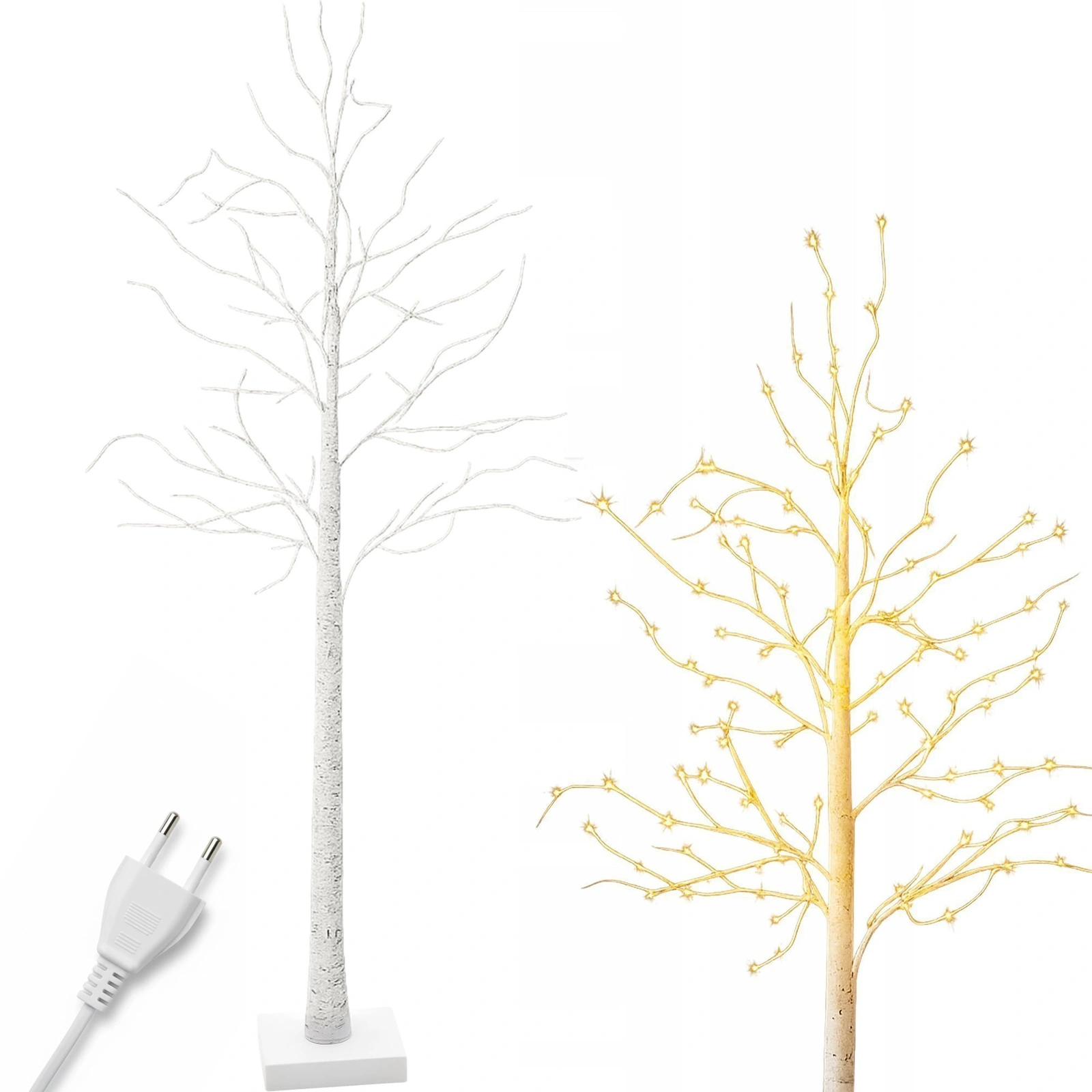 DRZEWKO LED ŚWIĄTECZNE BRZOZA 60x10CM - sieciowe