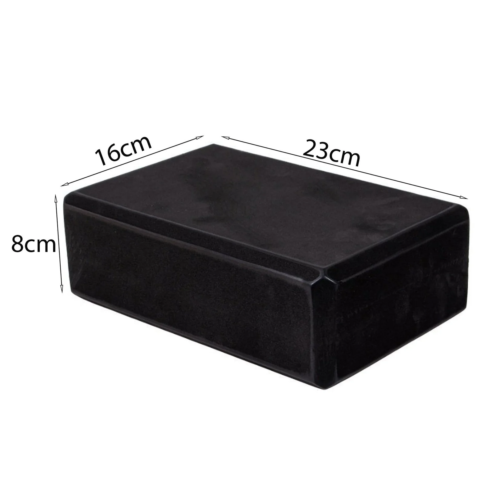 KOSTKA DO JOGI YOGI KLOCEK 23cm x 15cm x 7,5cm - czarny