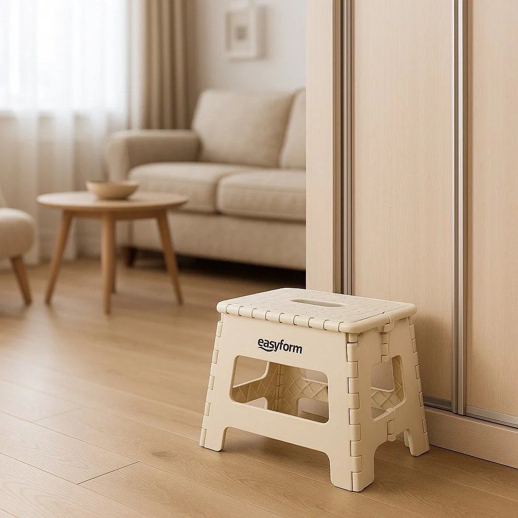 EASYFORM TABORET STOŁEK SKŁADANY 22CM - beżowy