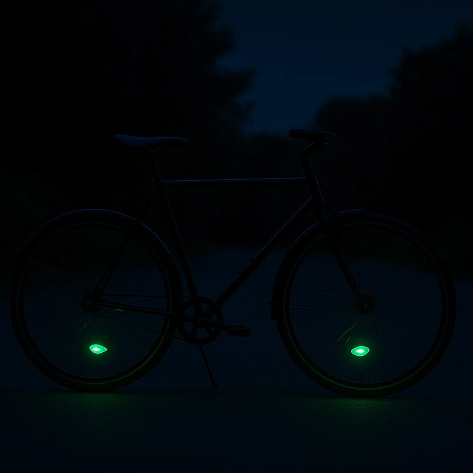 LAMPKA ROWEROWA LED NA SZPRYCHY ROWERU KOŁO KOŁA NAKŁADKA ŚWIĘCĄCA ROWER