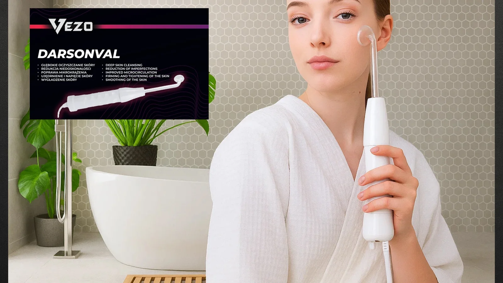 VEZO DARSONVAL 4 ELEKTRODY DERMA