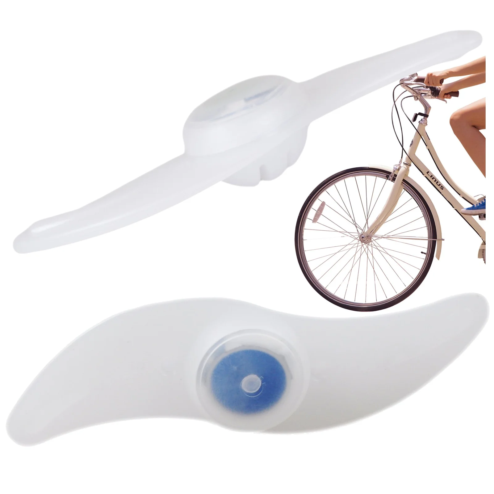 LAMPKA ROWEROWA LED NA SZPRYCHY ROWERU KOŁO KOŁA NAKŁADKA ŚWIĘCĄCA ROWER