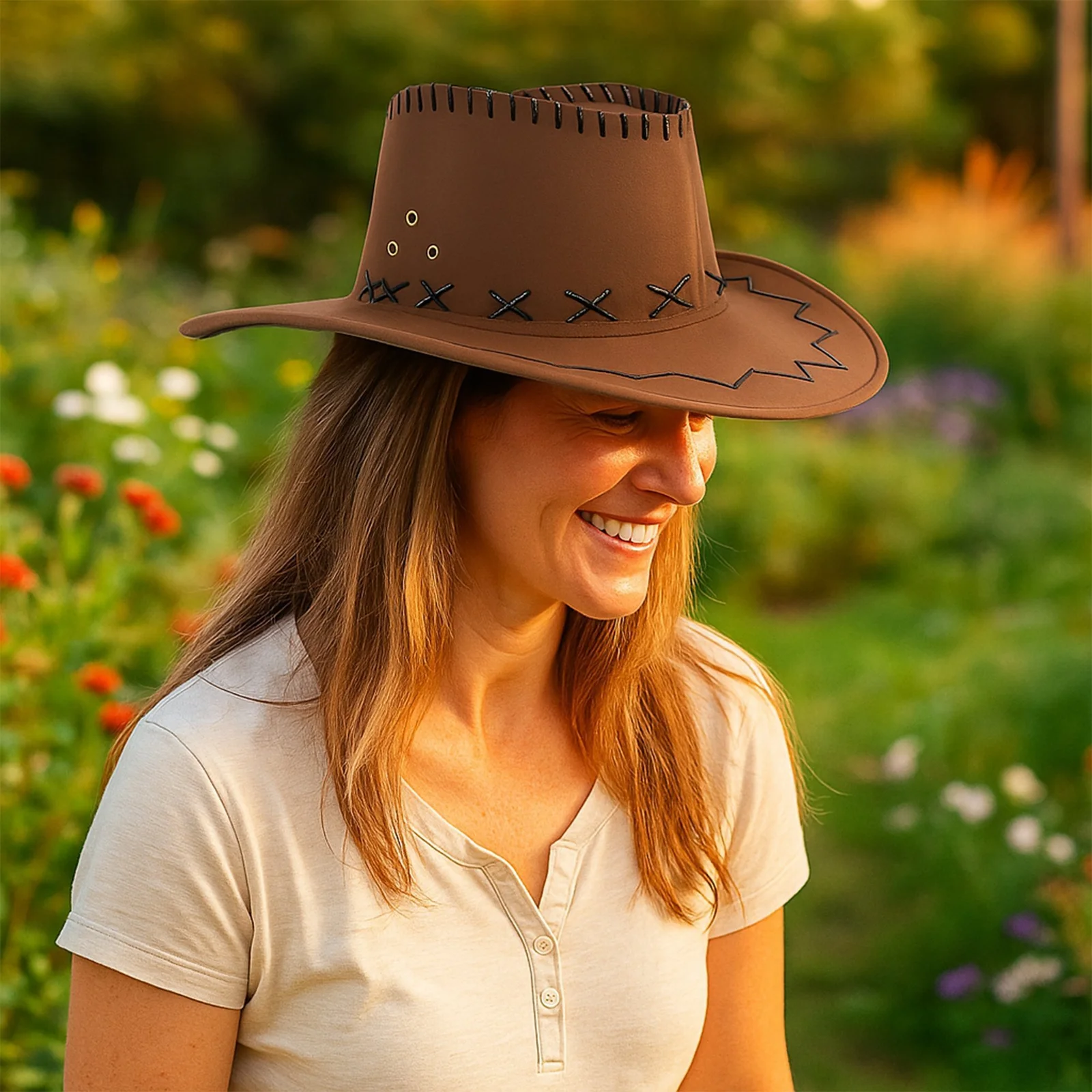KAPELUSZ KOWBOJSKI COUNTRY WESTERN KARNAWAŁ MĘSKI DAMSKI UNISEX NA LATO