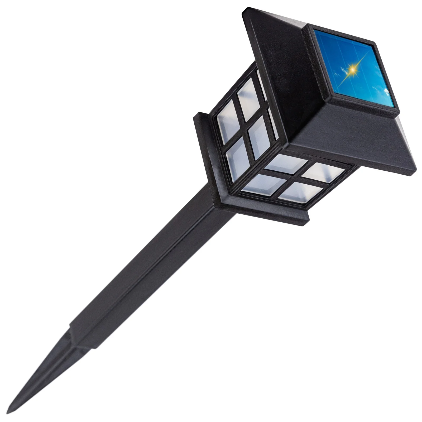 LAMPA LAMPKA SOLARNA LED LATARNIA OZDOBNA OGRODOWA WBIJANA LAMPION CZUJNIK