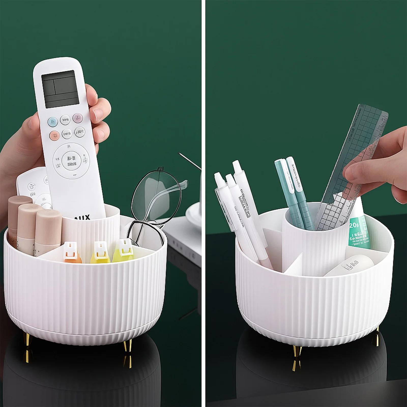 ORGANIZER NA KOSMETYKI OBROTOWY 15x15x12,5cm